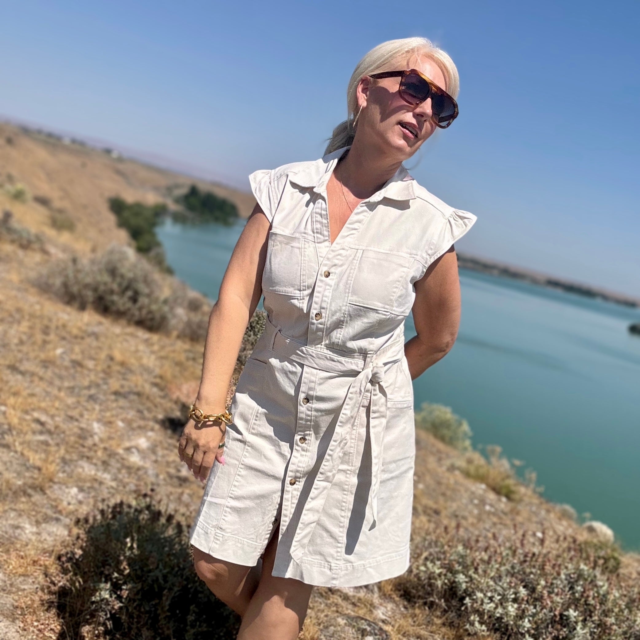 Bylee Button Up Dress