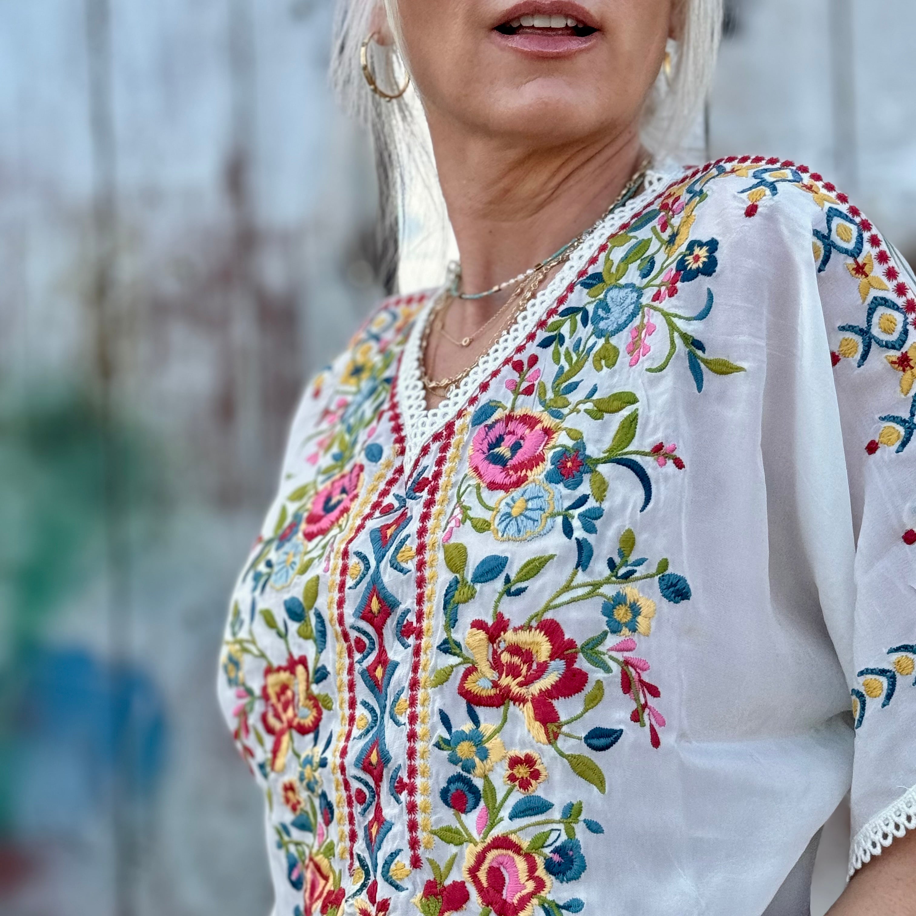 Ferris Embroidered Blouse