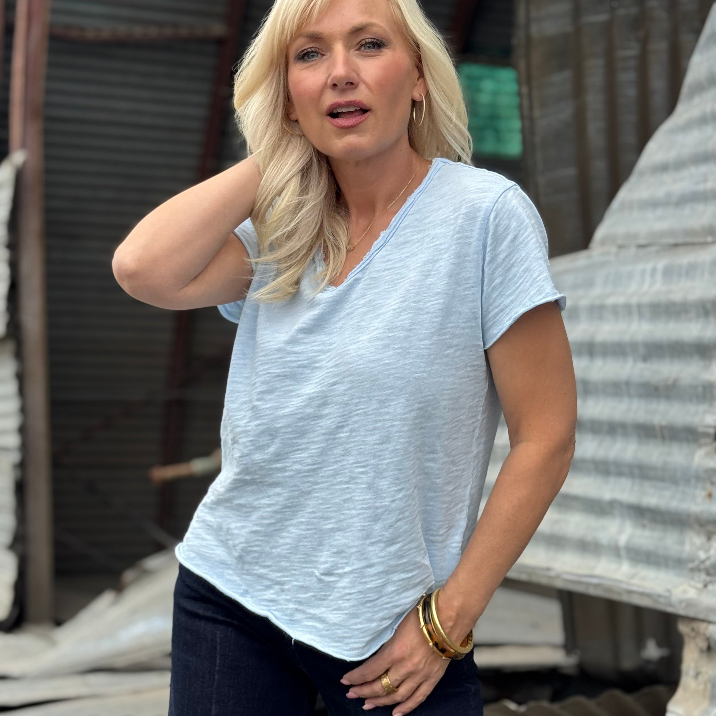 Vanya Tee Sky Blue