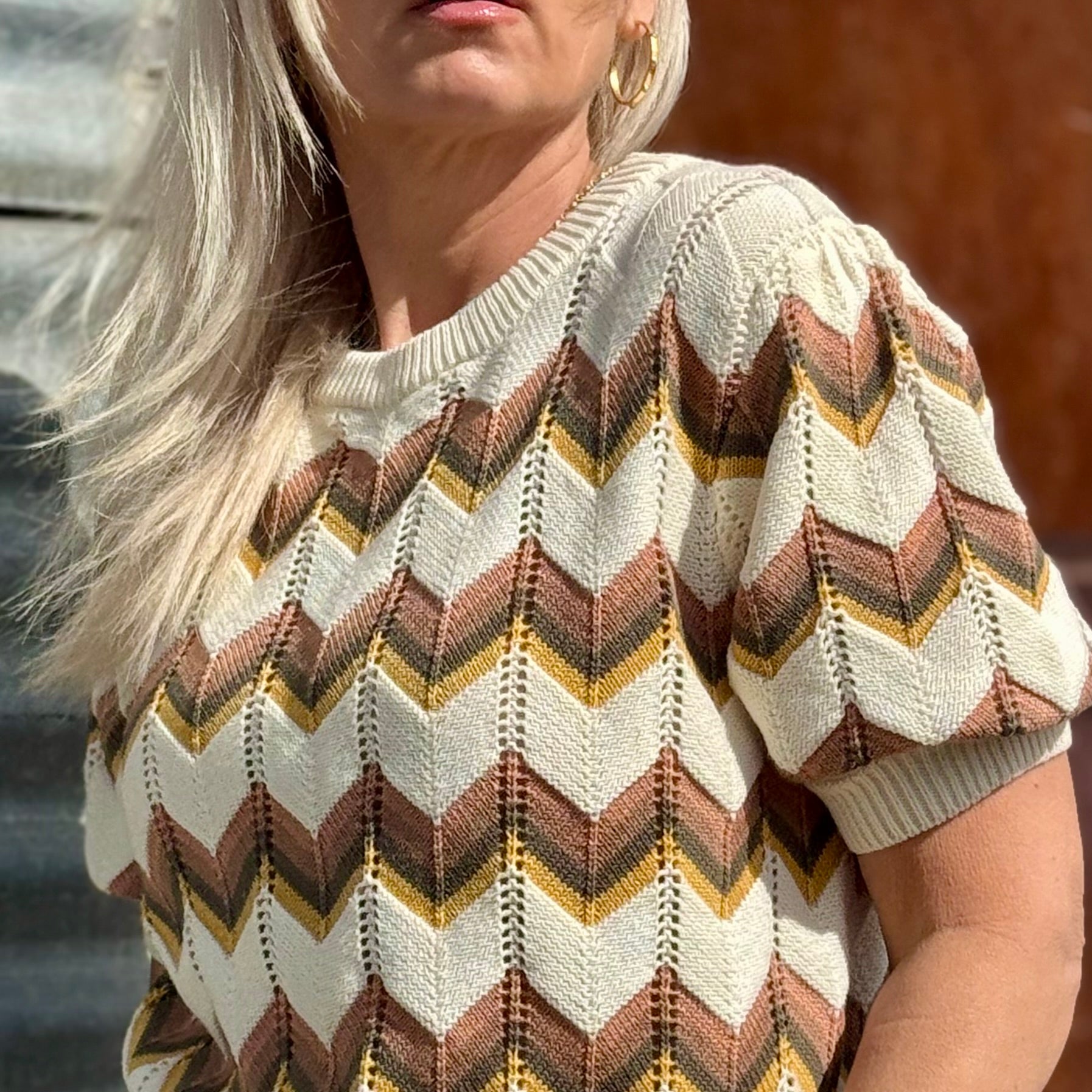 Canyon Chevron Cotton Sweater