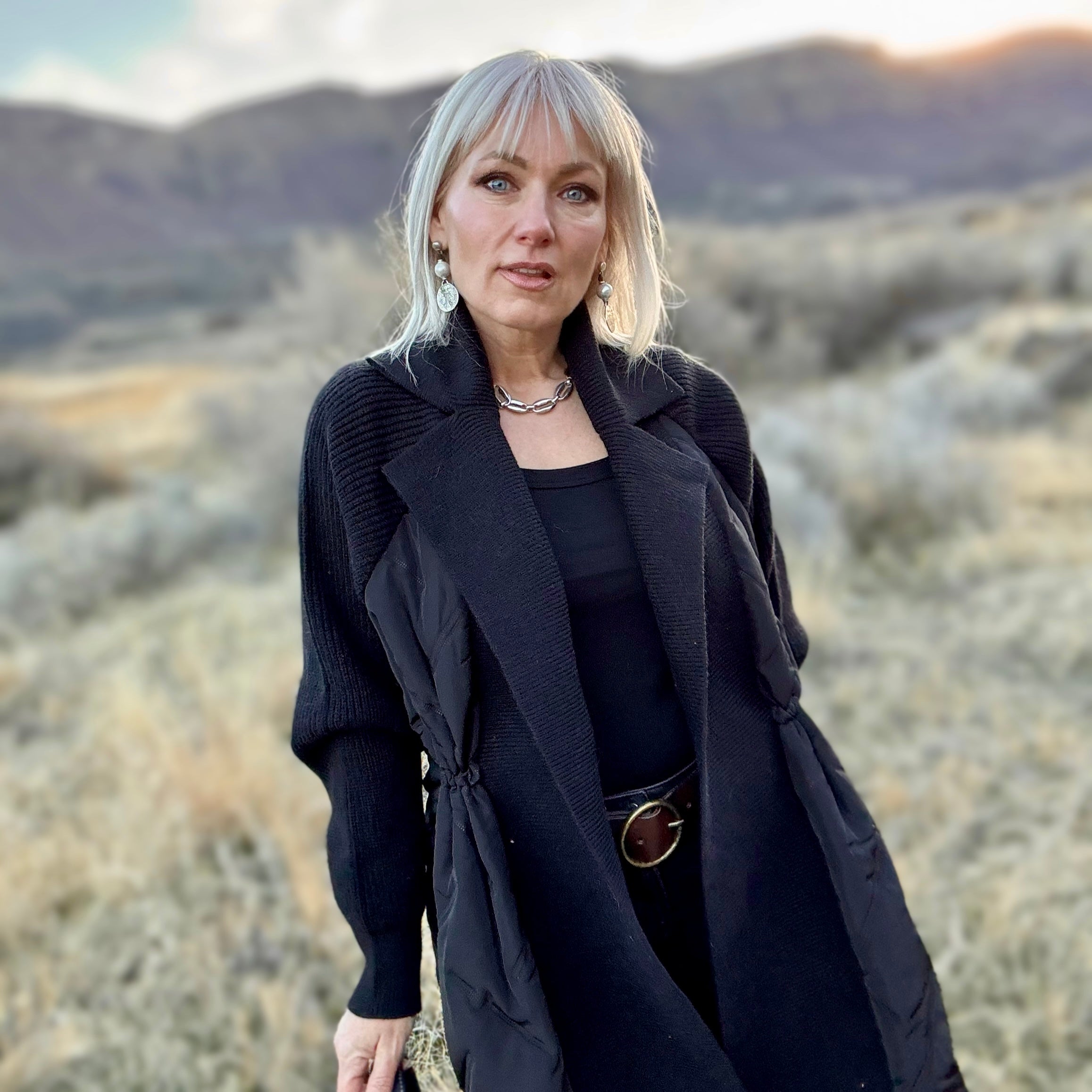 Jones Quilted Sweater Jacket