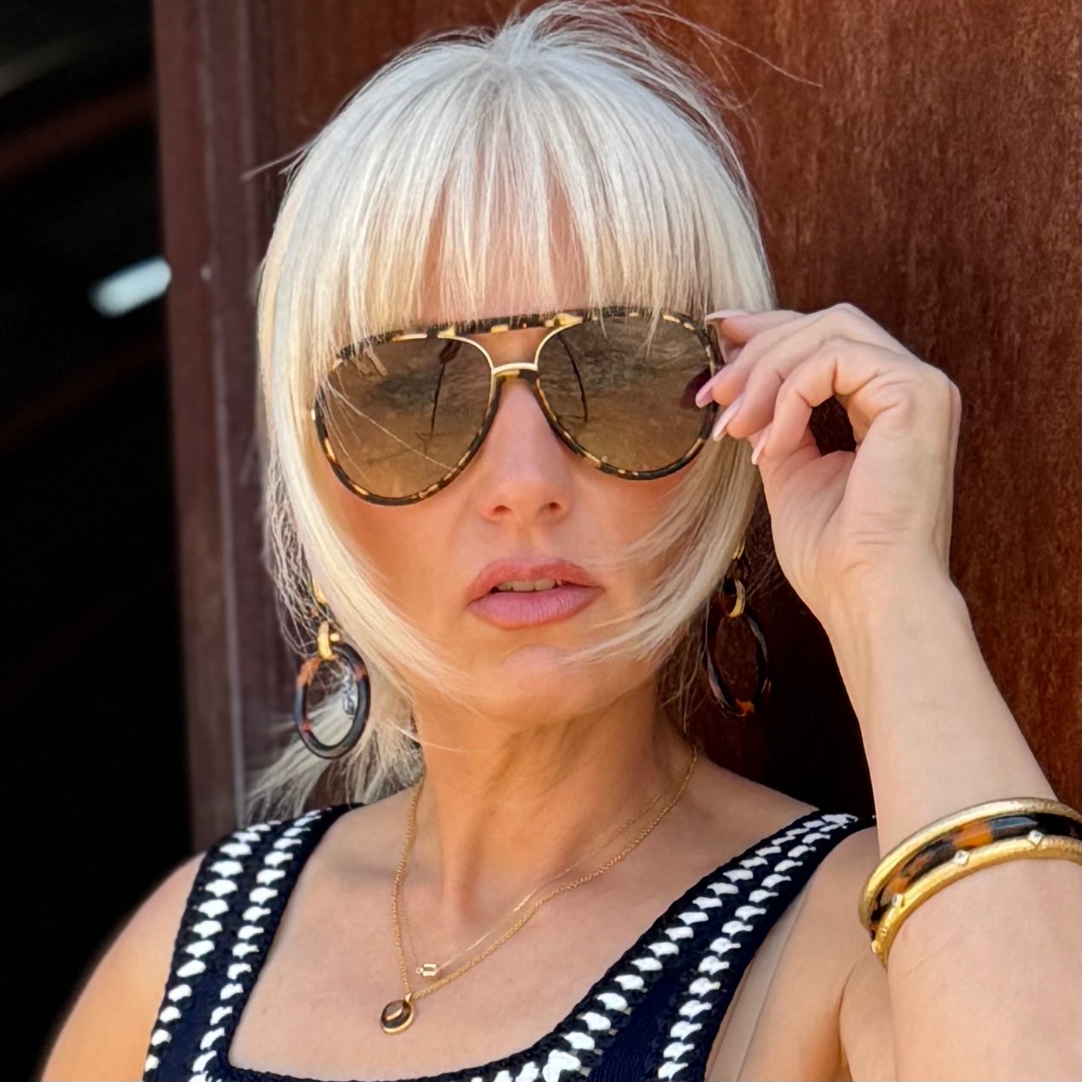 Shay Milky Tortoise Sunglasses