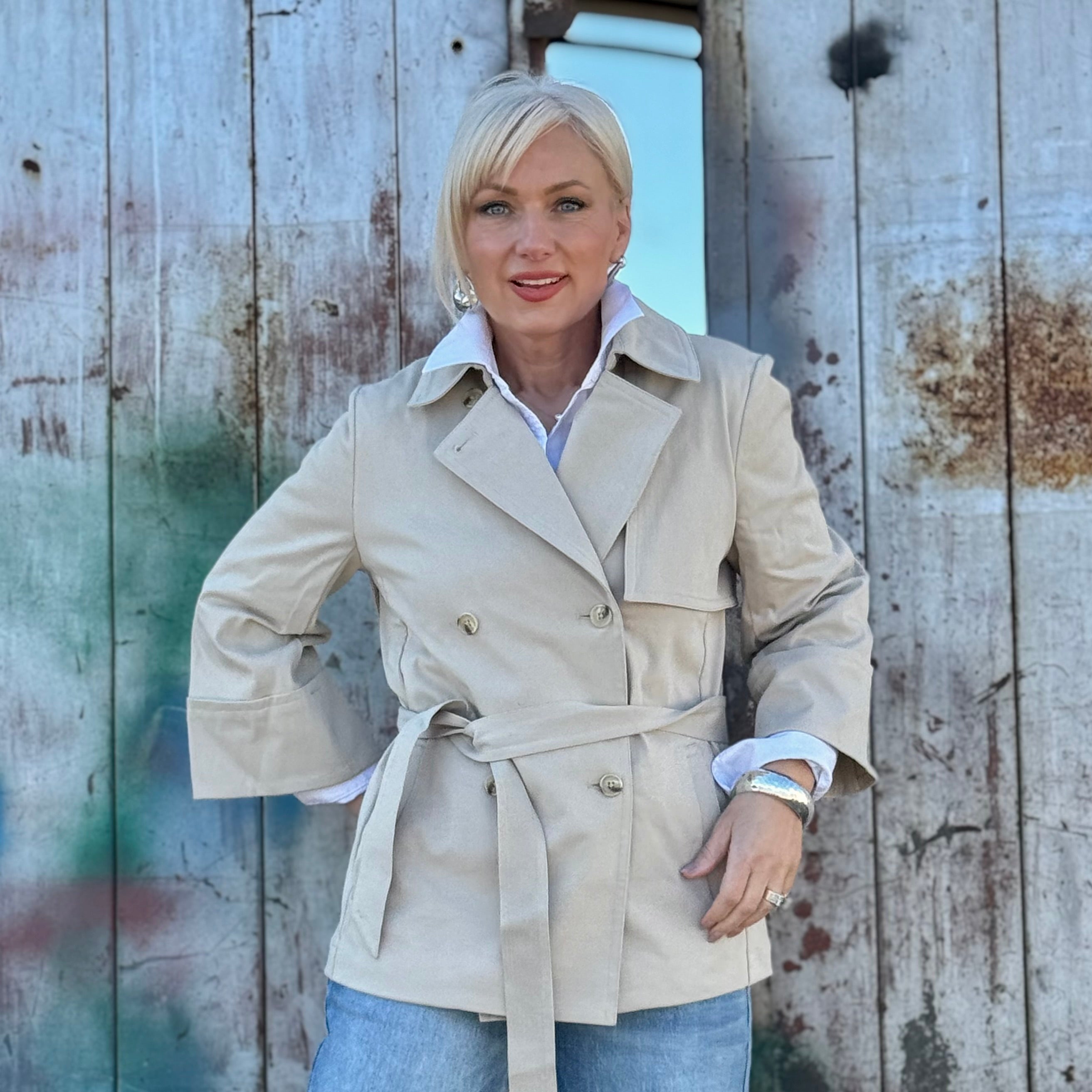 The Sandstone Tie-Waist Jacket