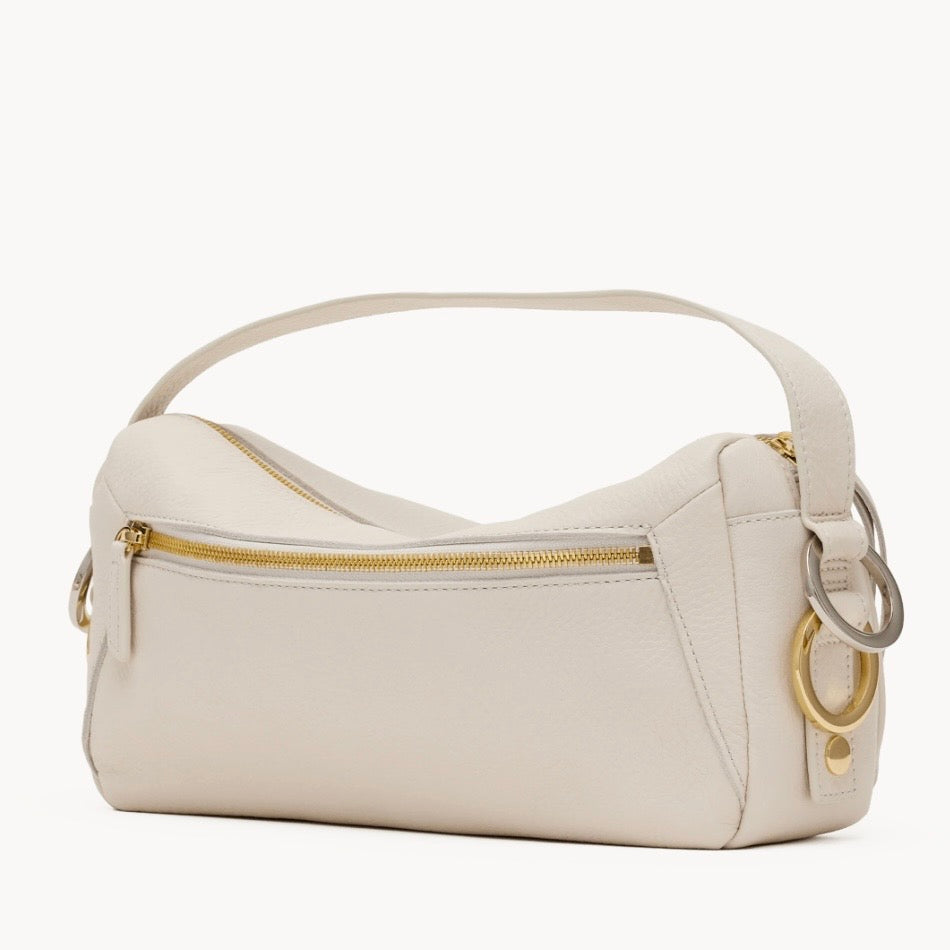 Hammitt Doxie Med Calla Lily White/Gold Silver