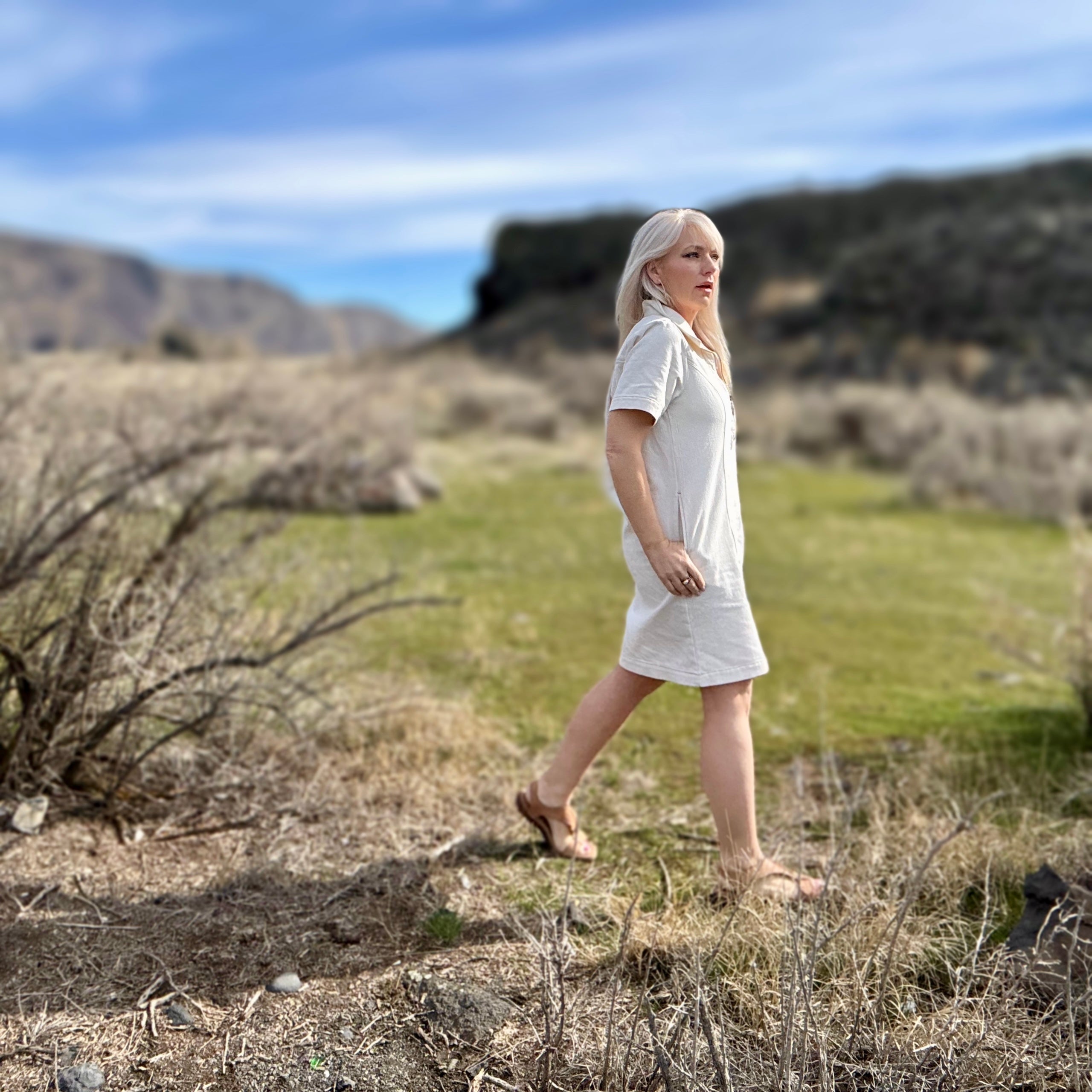 LIA ECRU DRESS