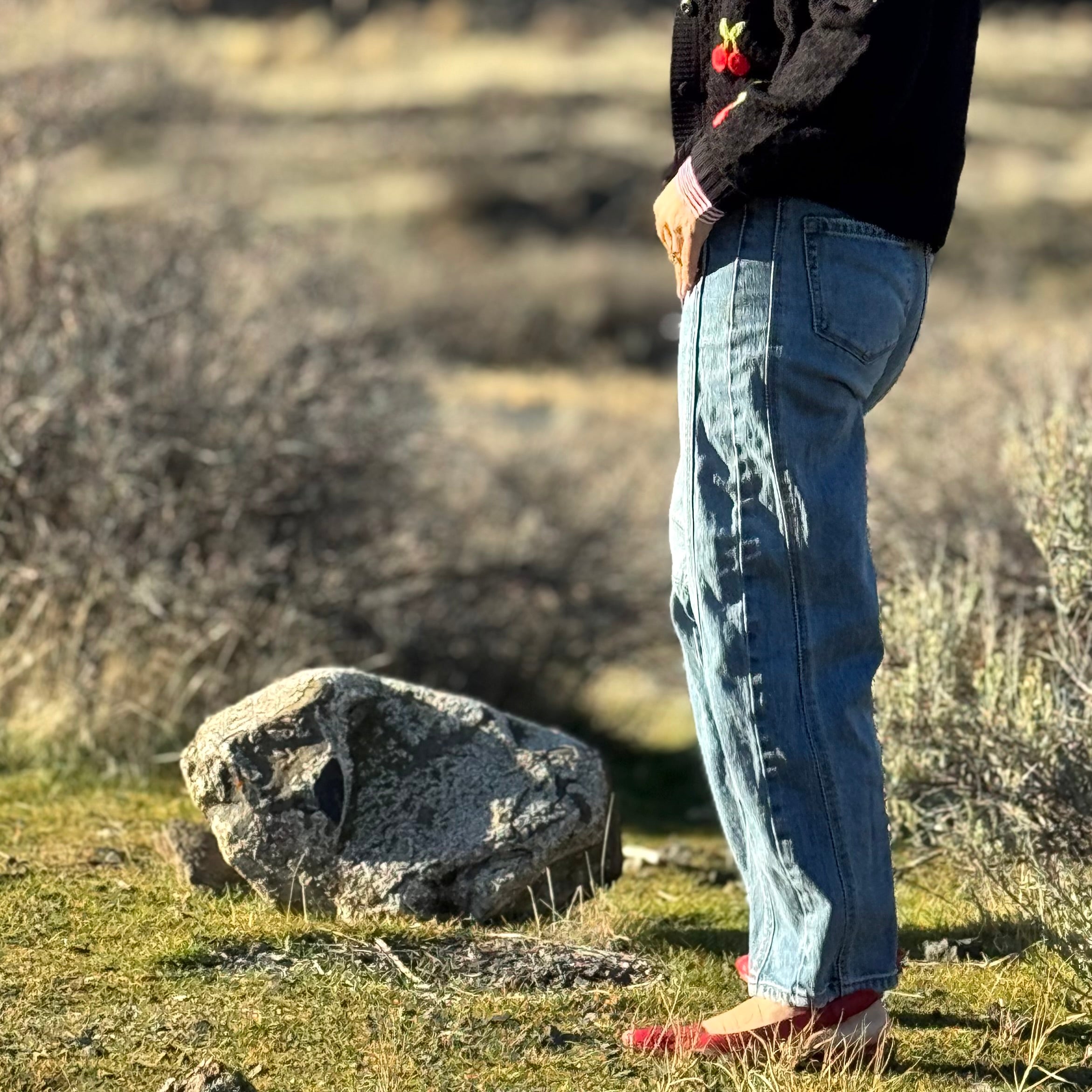 The Sculpted Dart Barrel Jean