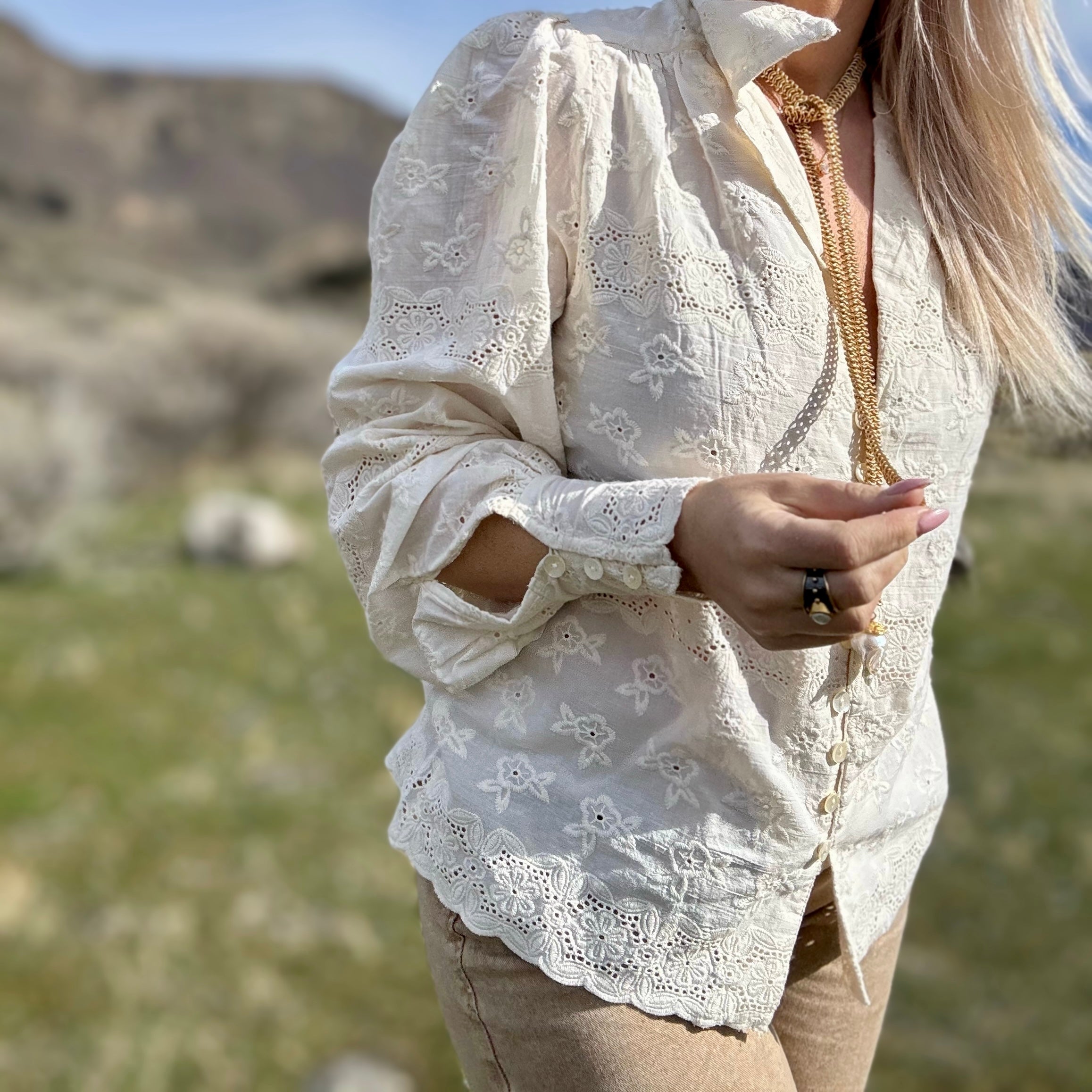 Katerina Eyelet Blouse