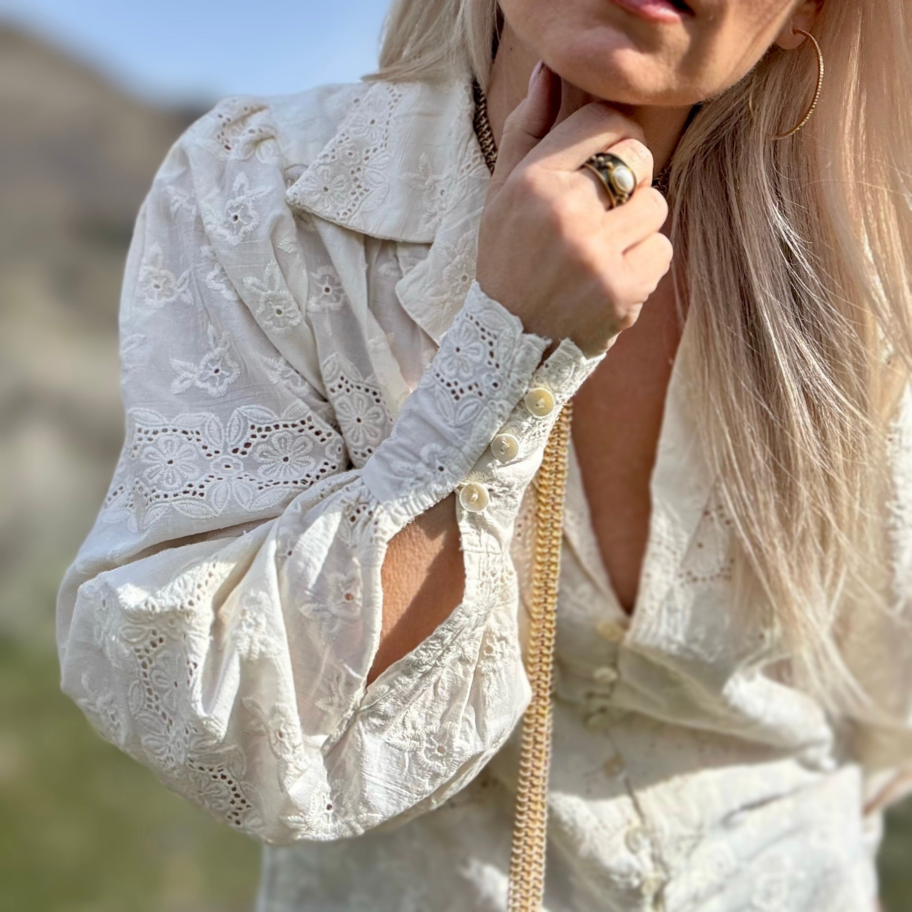 Katerina Eyelet Blouse