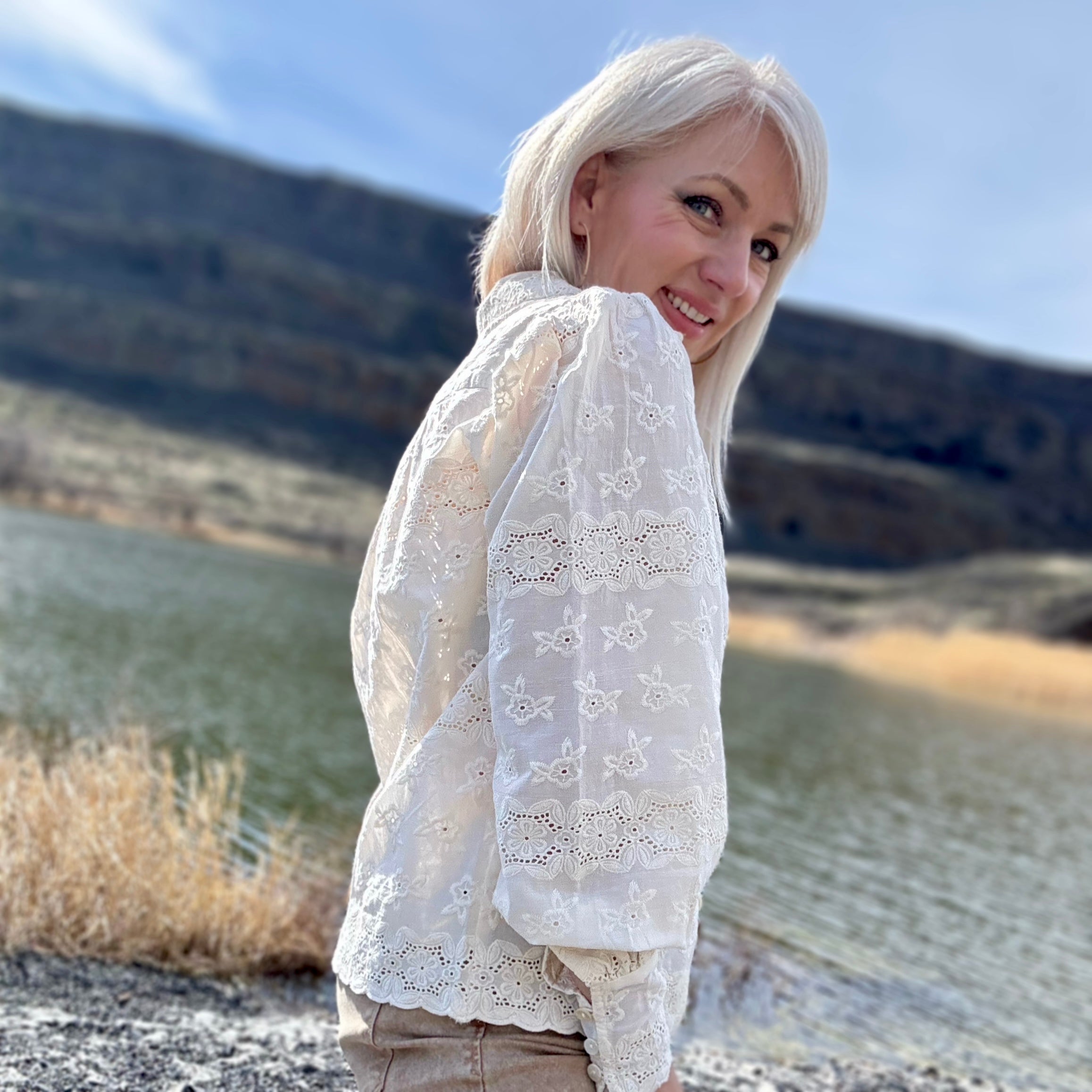 Katerina Eyelet Blouse