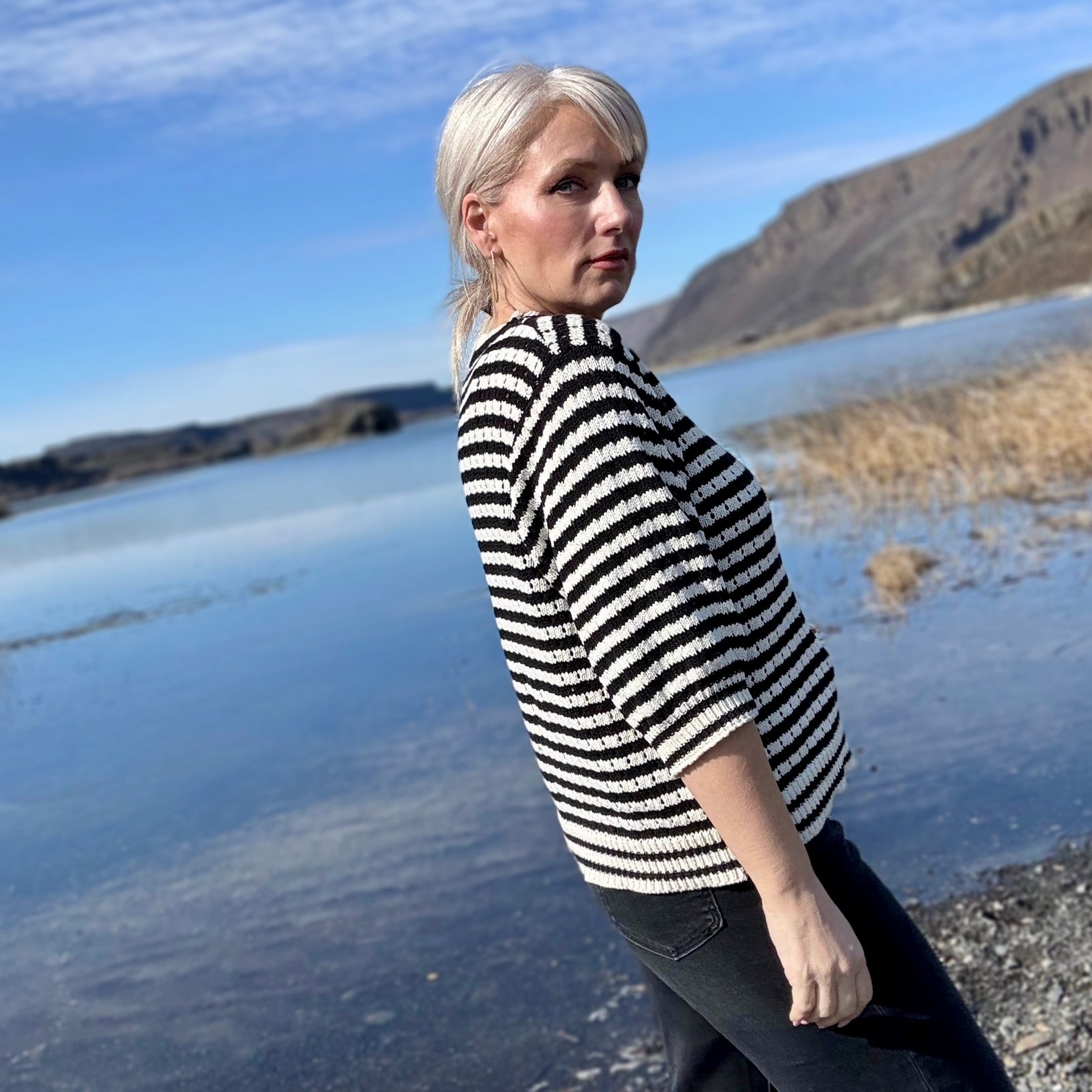 Coastal Stripe Knit Sweater