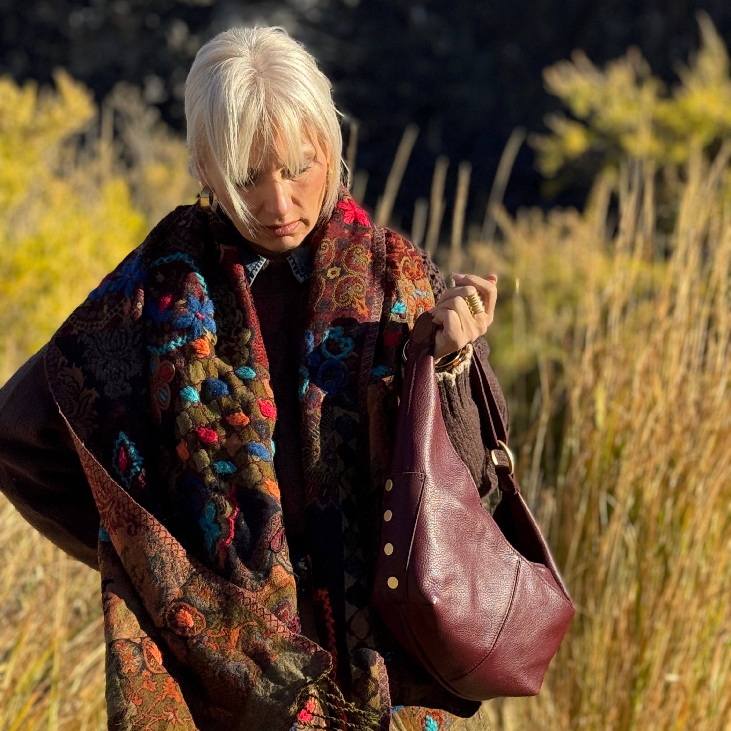 Hammitt Tom Medium Cherrywood Pebble/Brushed Gold (Copy)