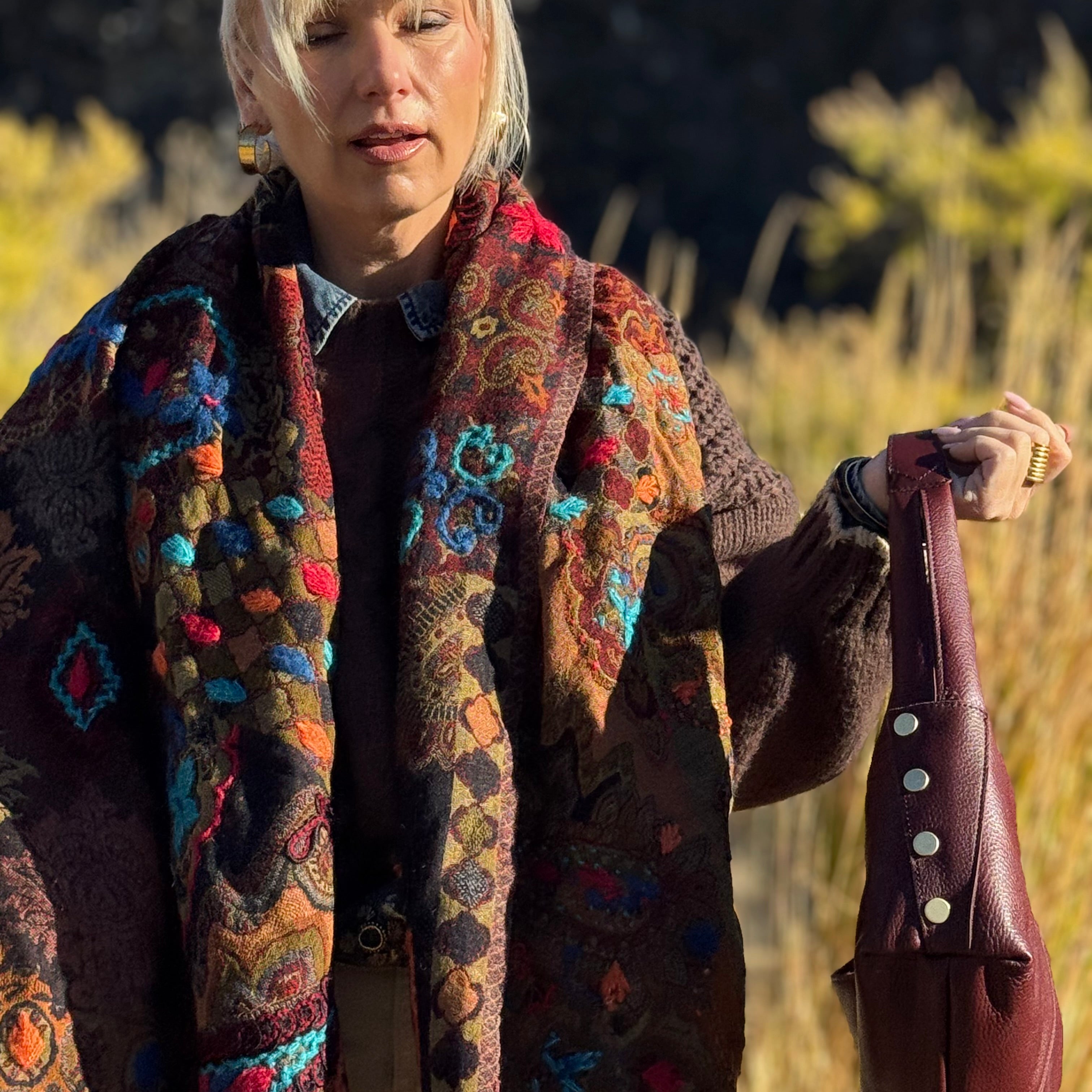 Hammitt Tom Medium Cherrywood Pebble/Brushed Gold (Copy)