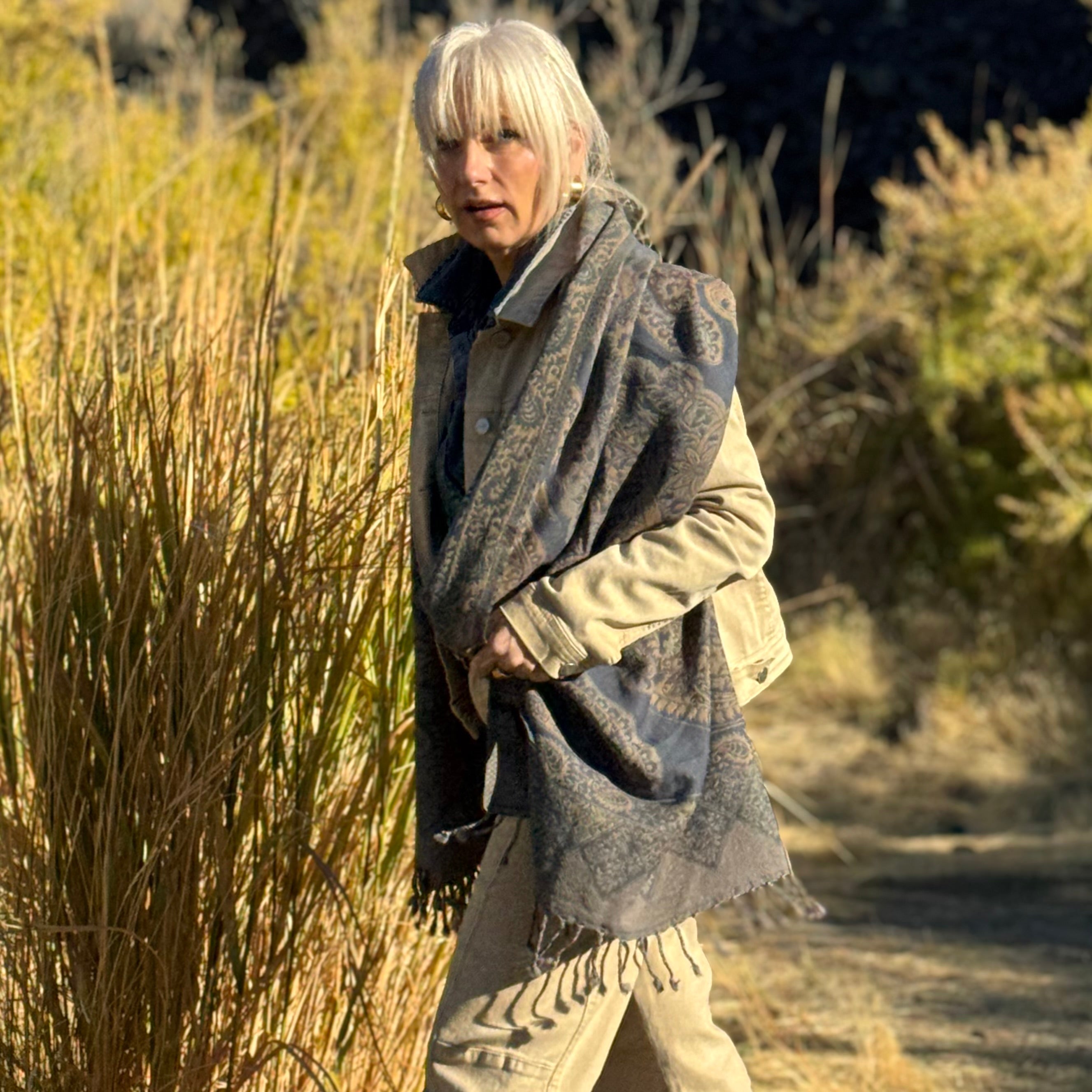 The Woodland Whisper Wool Scarf
