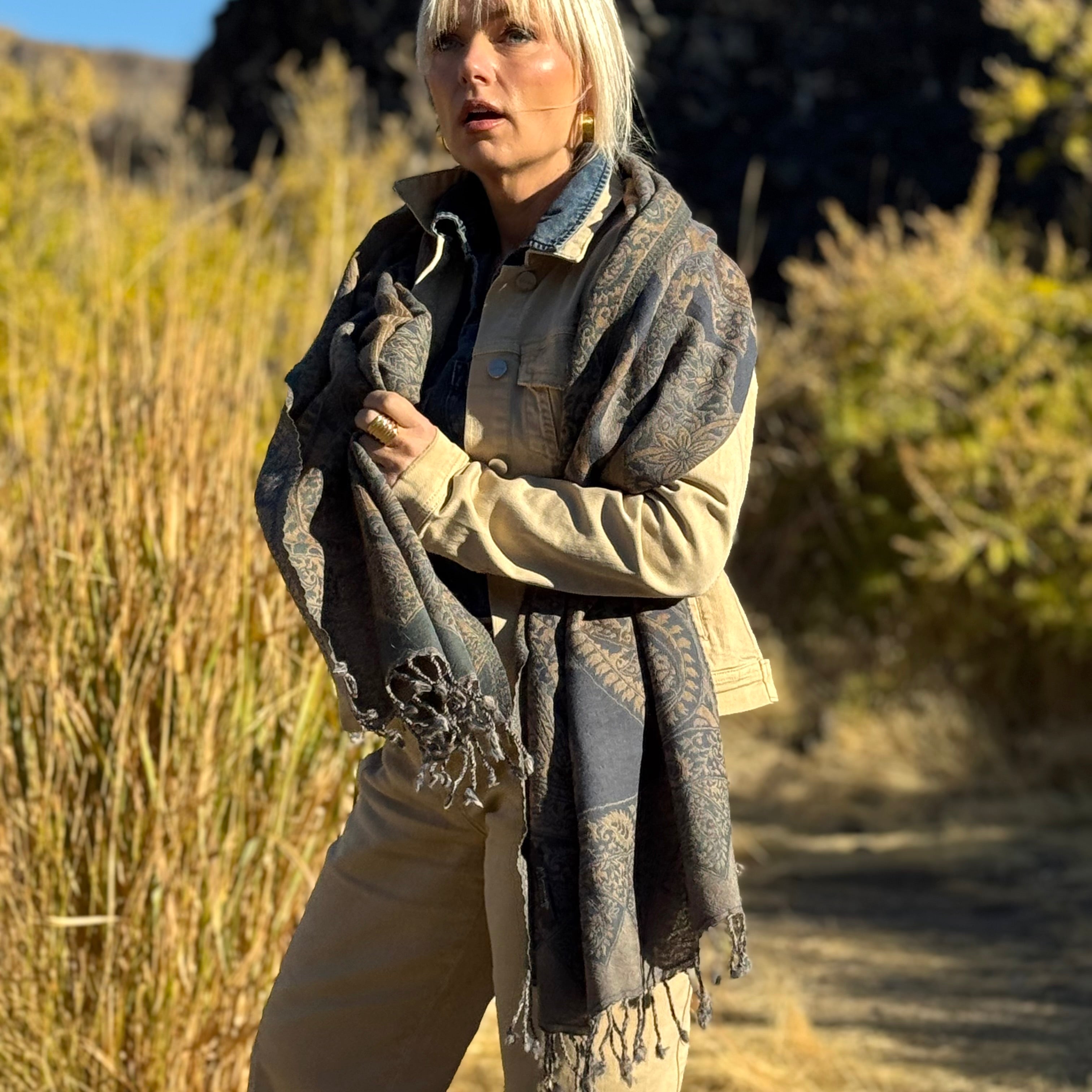 The Woodland Whisper Wool Scarf