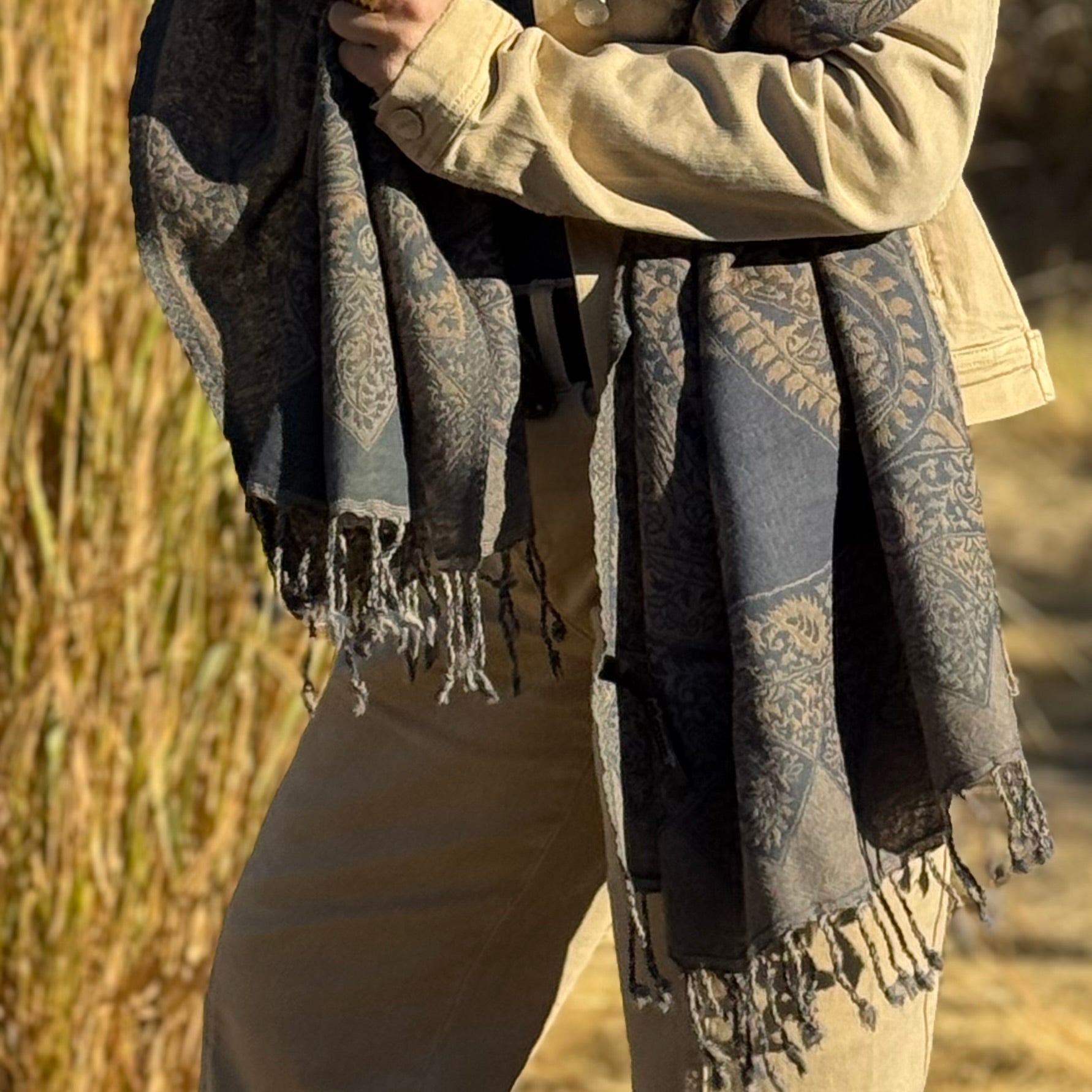 The Woodland Whisper Wool Scarf