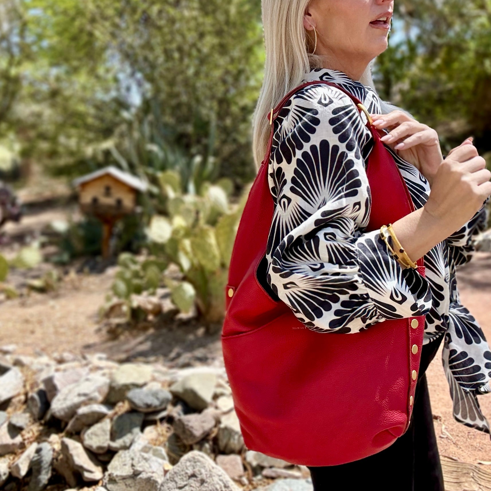 Hammitt Tom Zip Large Poppy Red