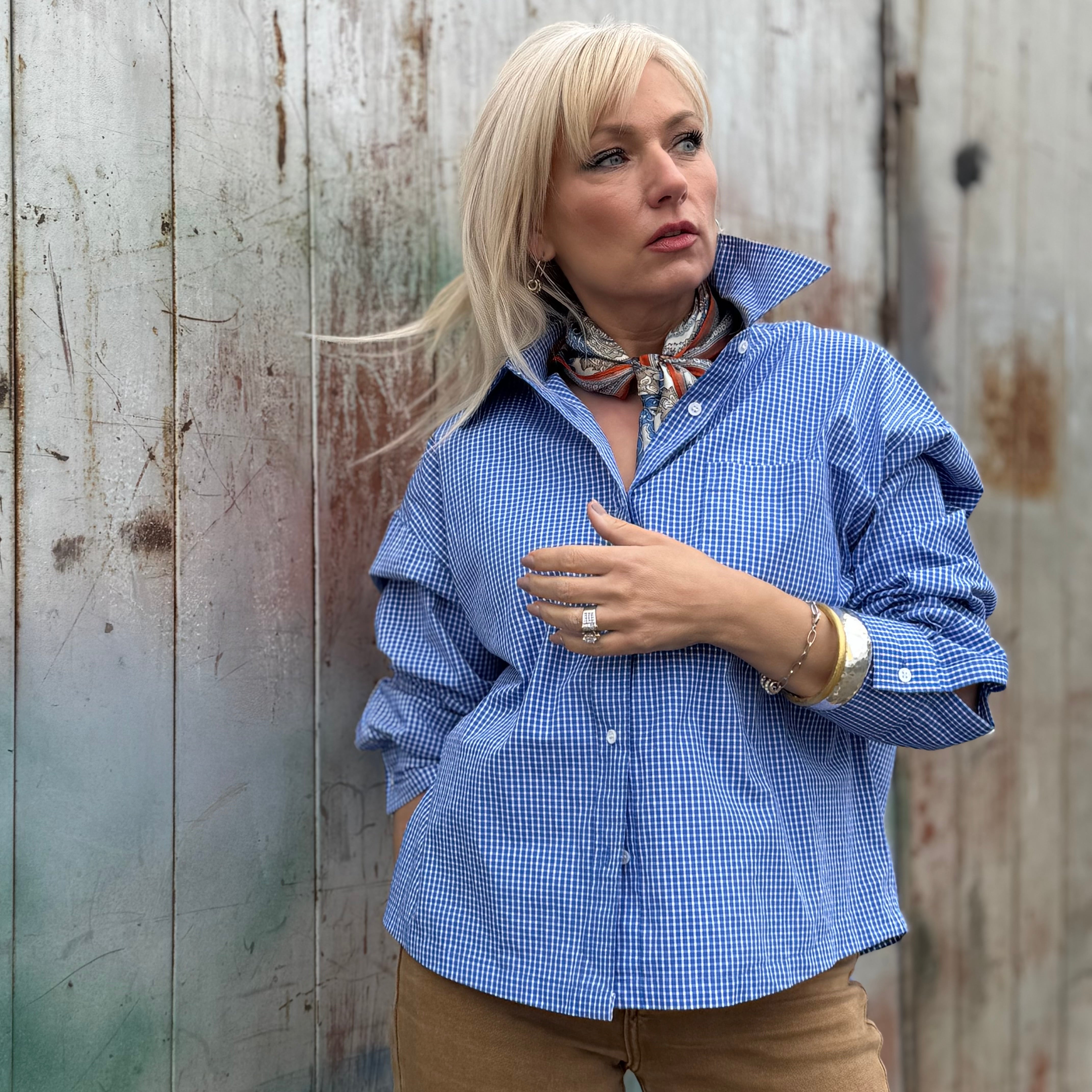 Bluebird Oversized Cotton Shirt
