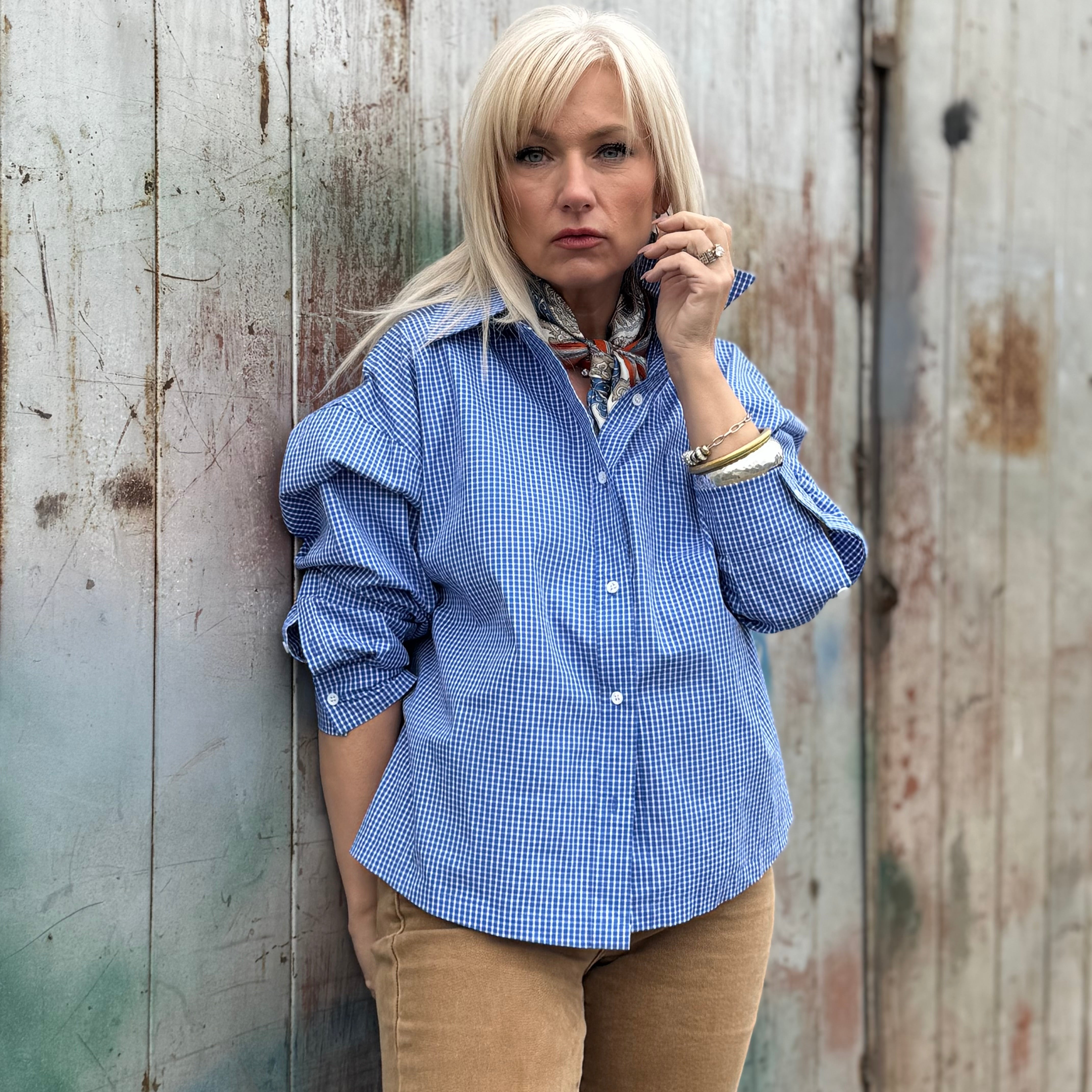 Bluebird Oversized Cotton Shirt
