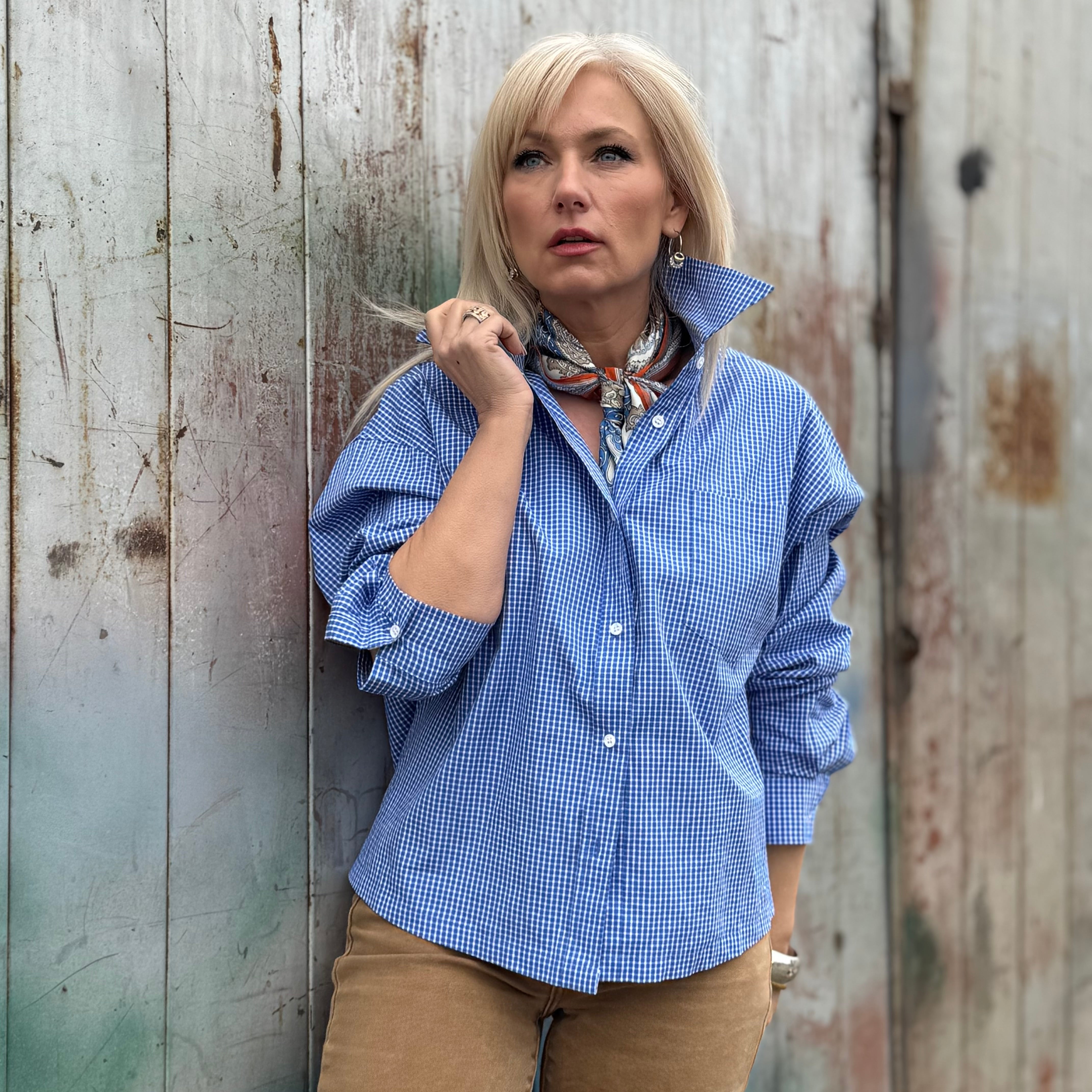 Bluebird Oversized Cotton Shirt