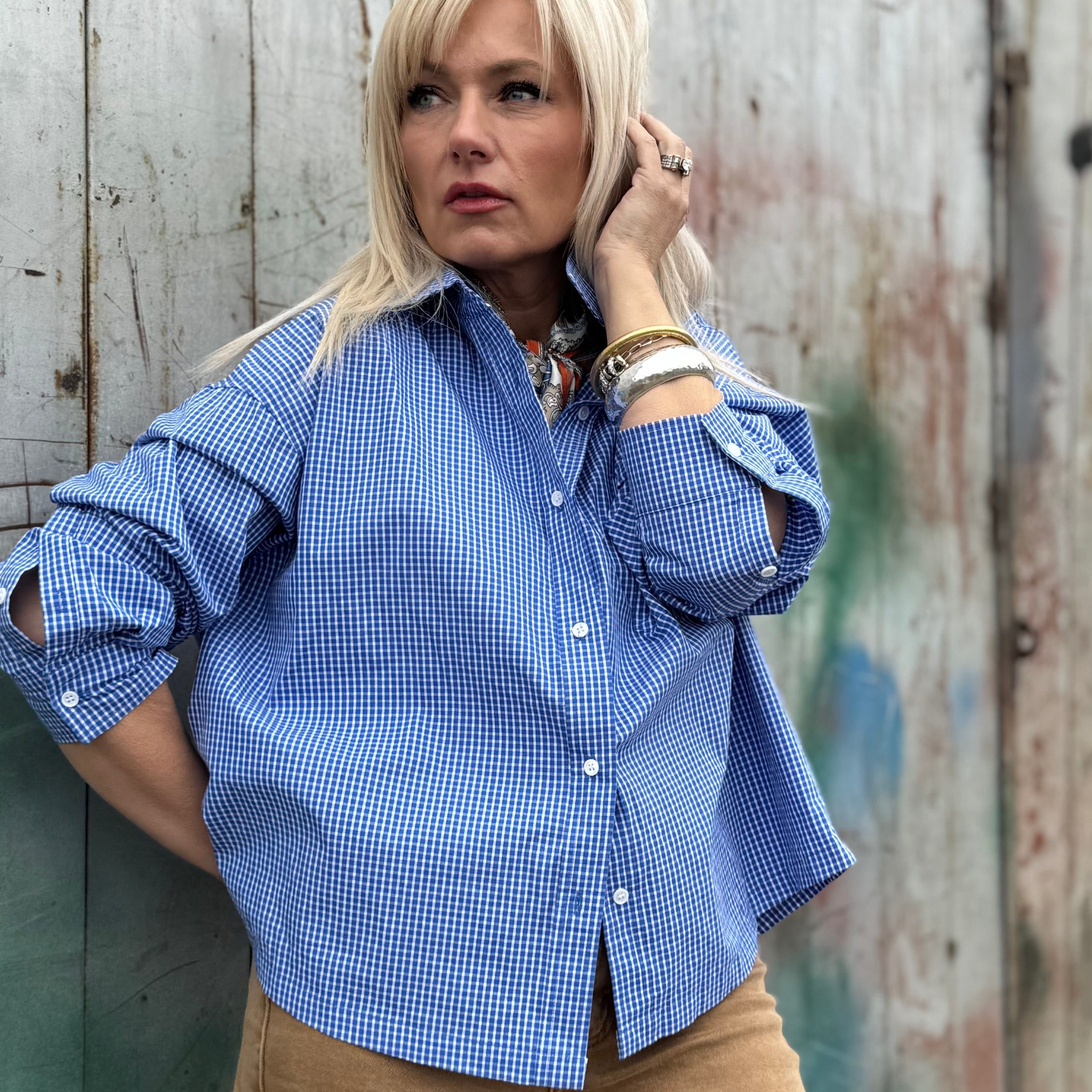 Bluebird Oversized Cotton Shirt