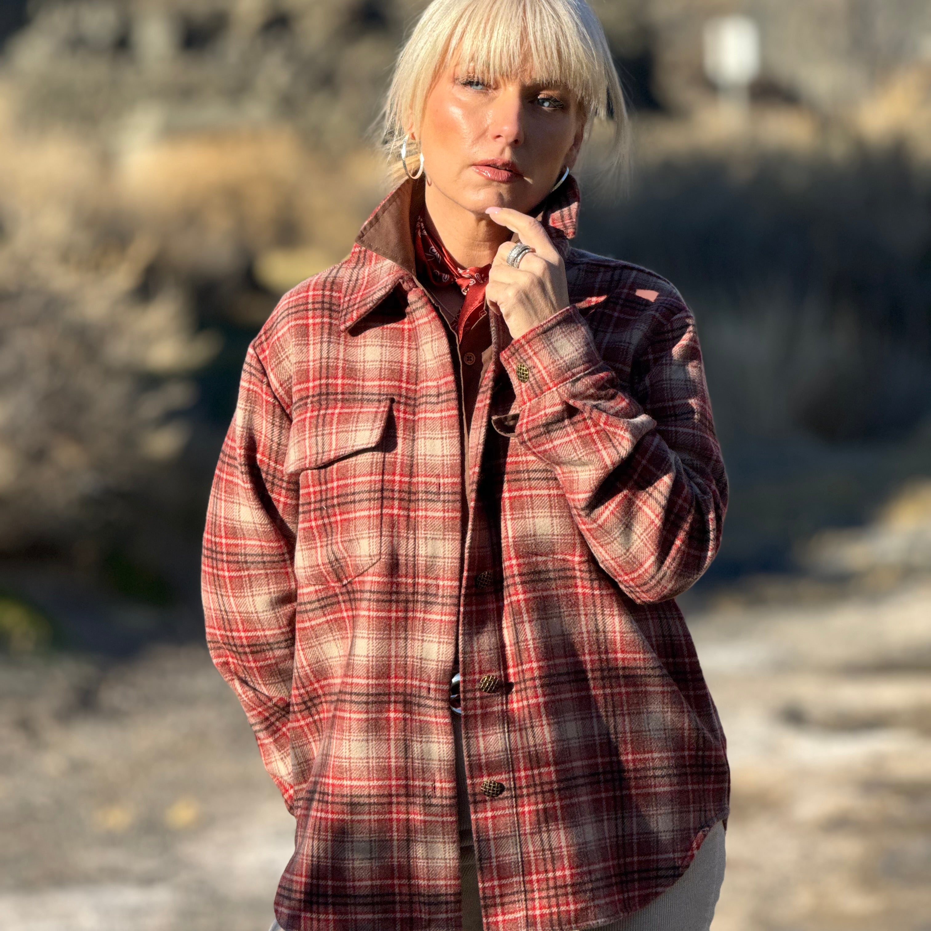 Silver Sage Rustic Check Jacket