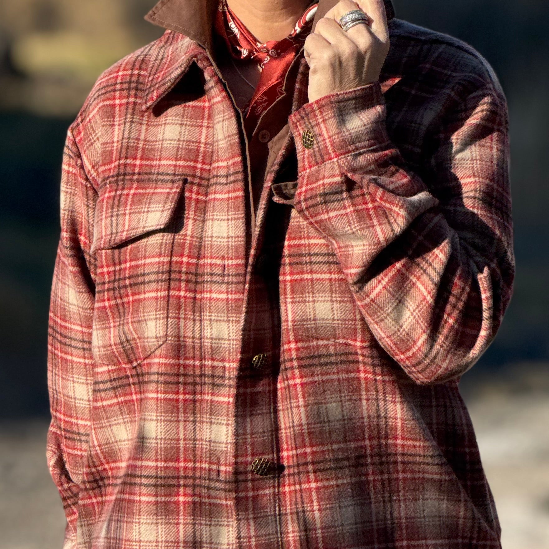 Silver Sage Rustic Check Jacket