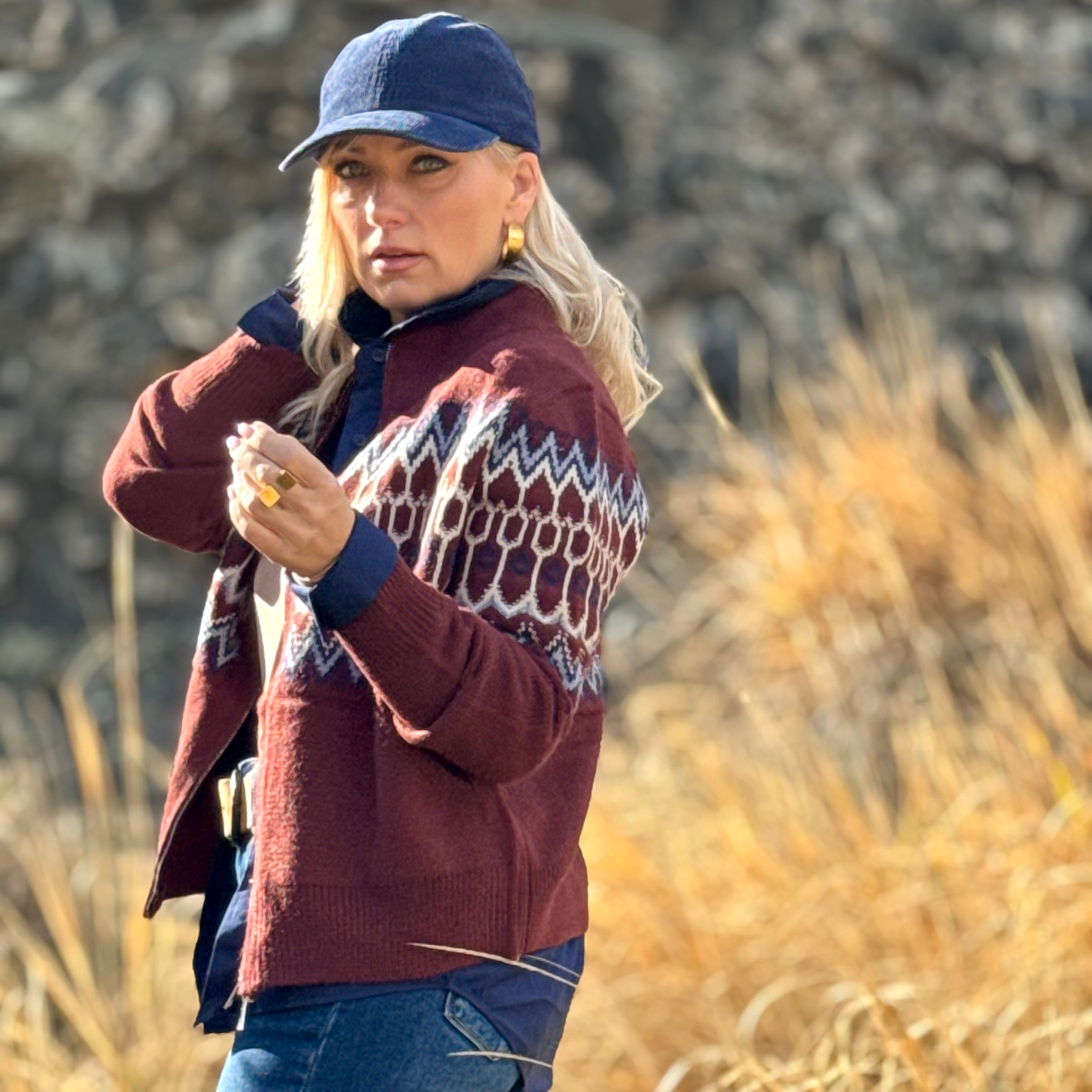 The Maroon Mesa Cardigan