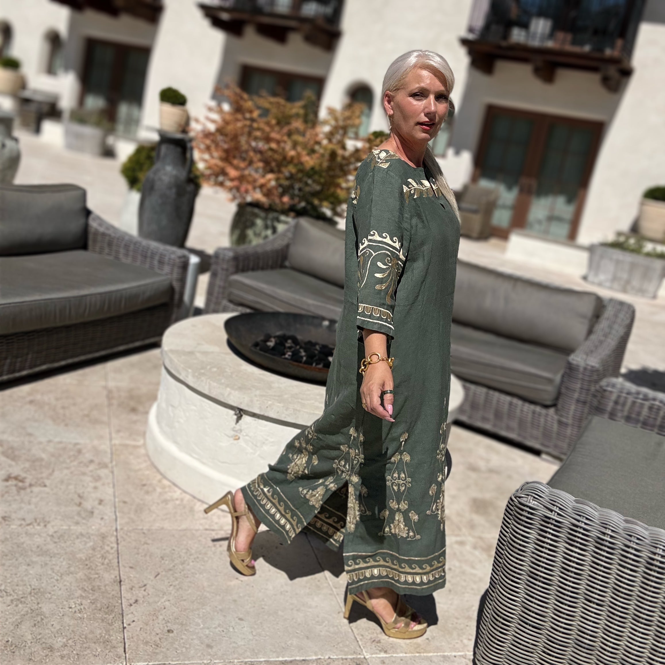Sophia Linen Dress