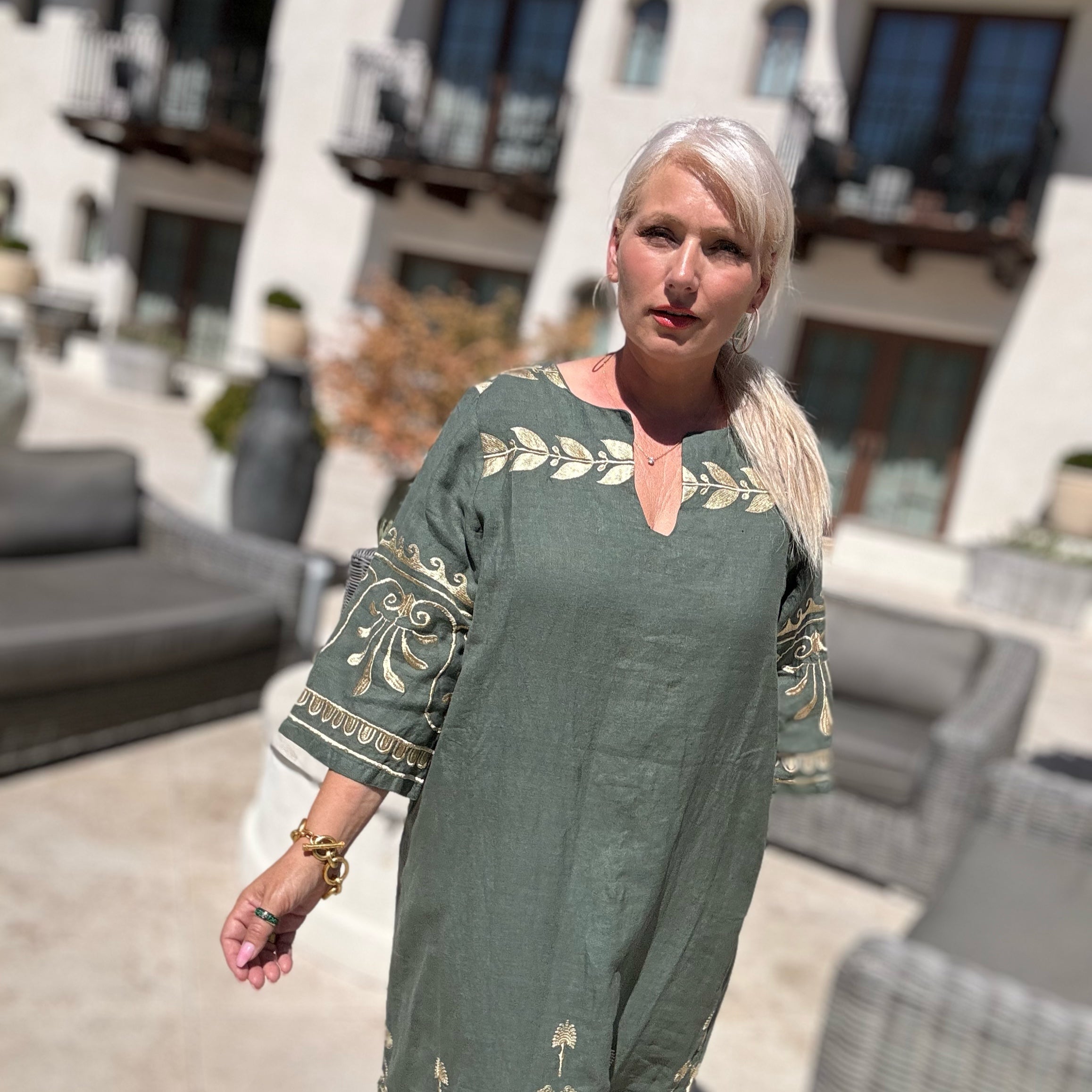 Sophia Linen Dress