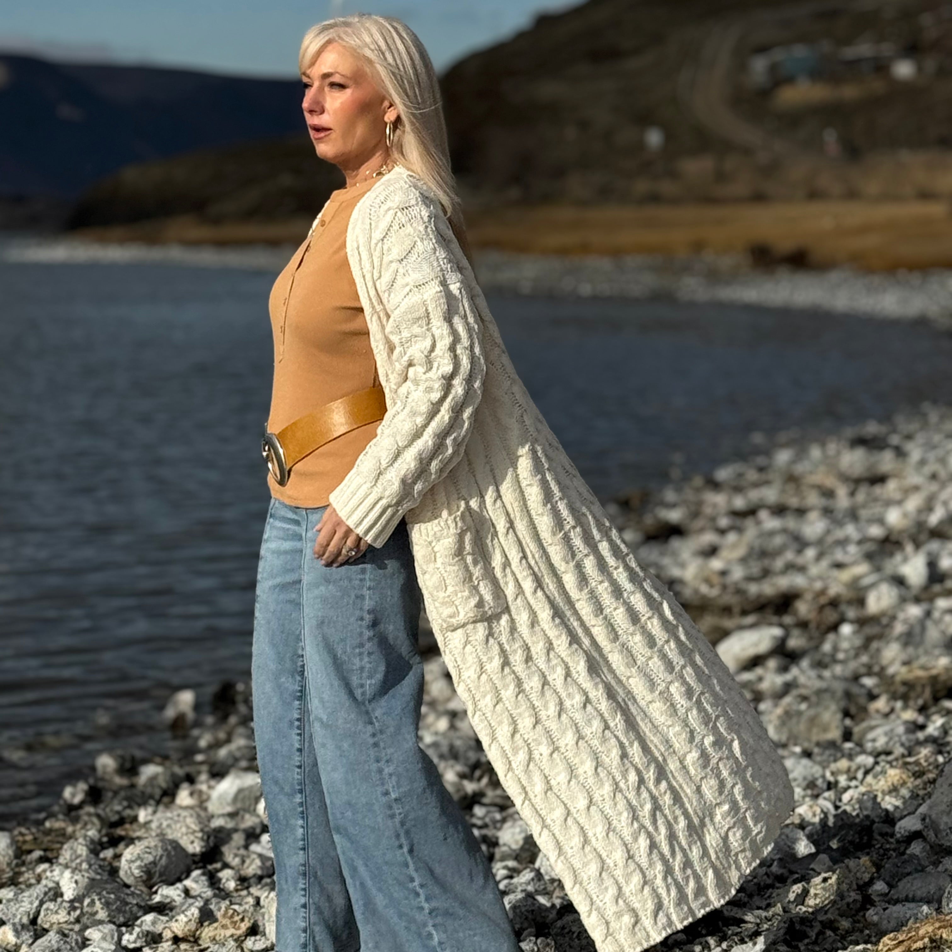 Riverstone Cable Duster Sweater