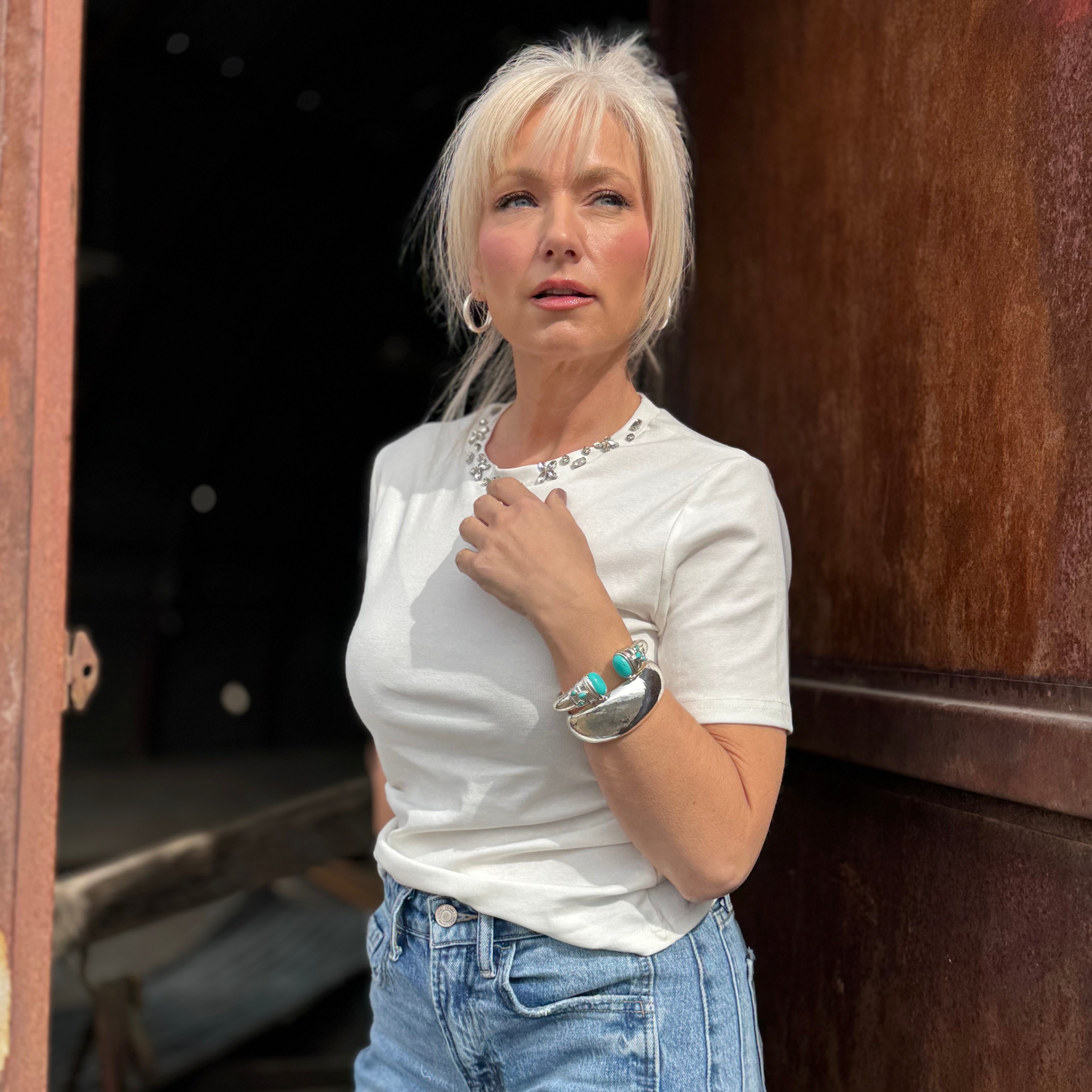 The Aurora Embellished Tee