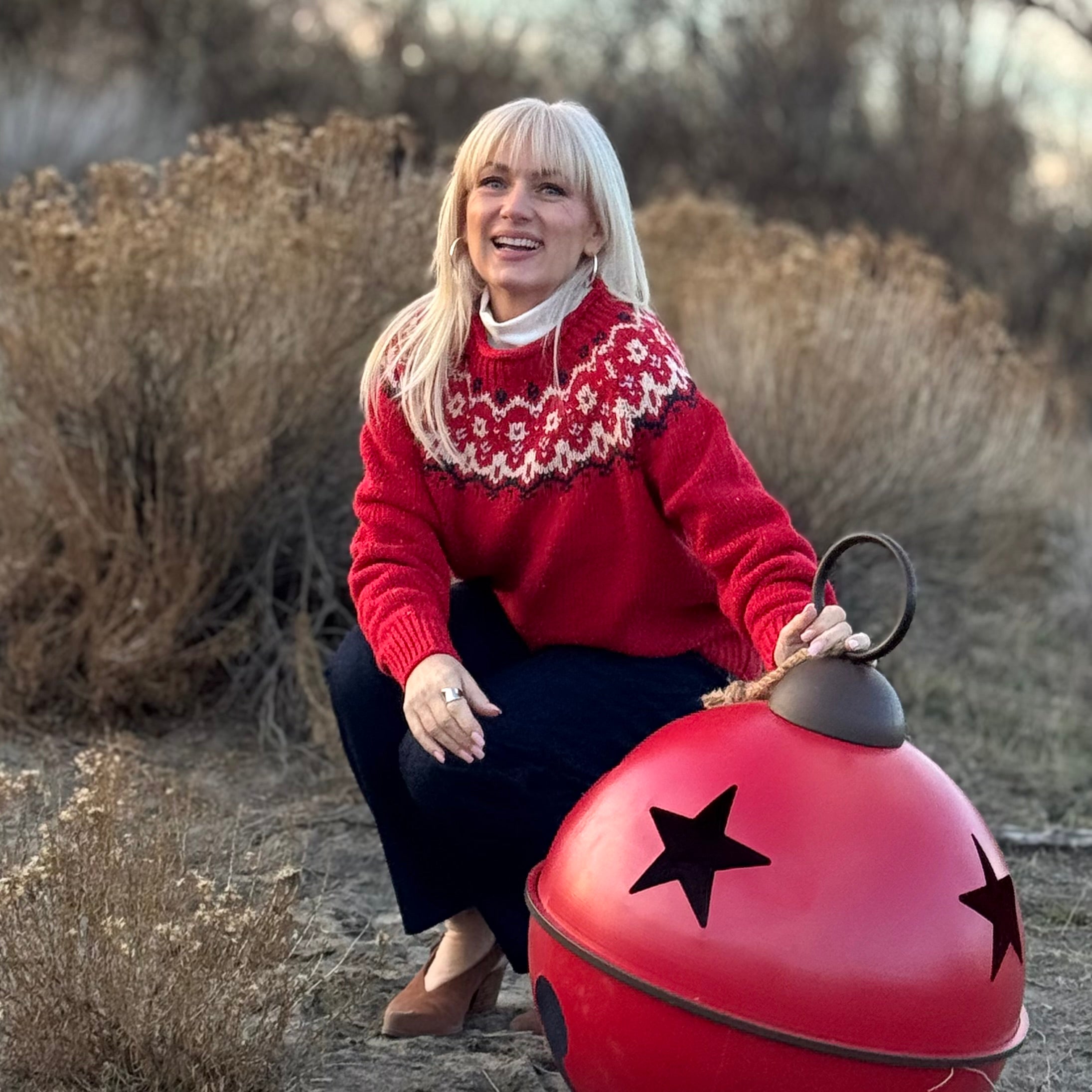 Crimson Ridge Fair Isle Sweater
