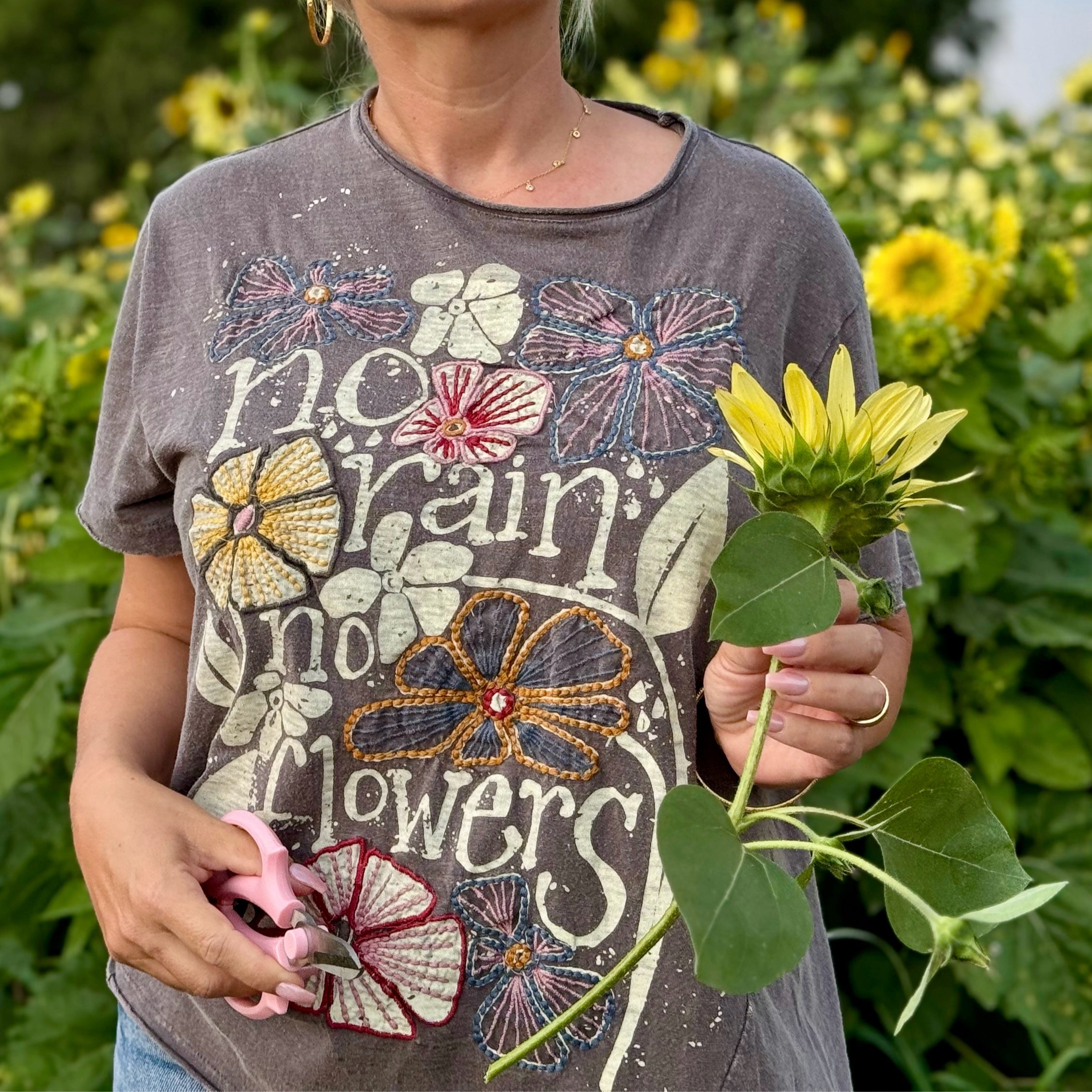 No Rain-No Flowers Tee