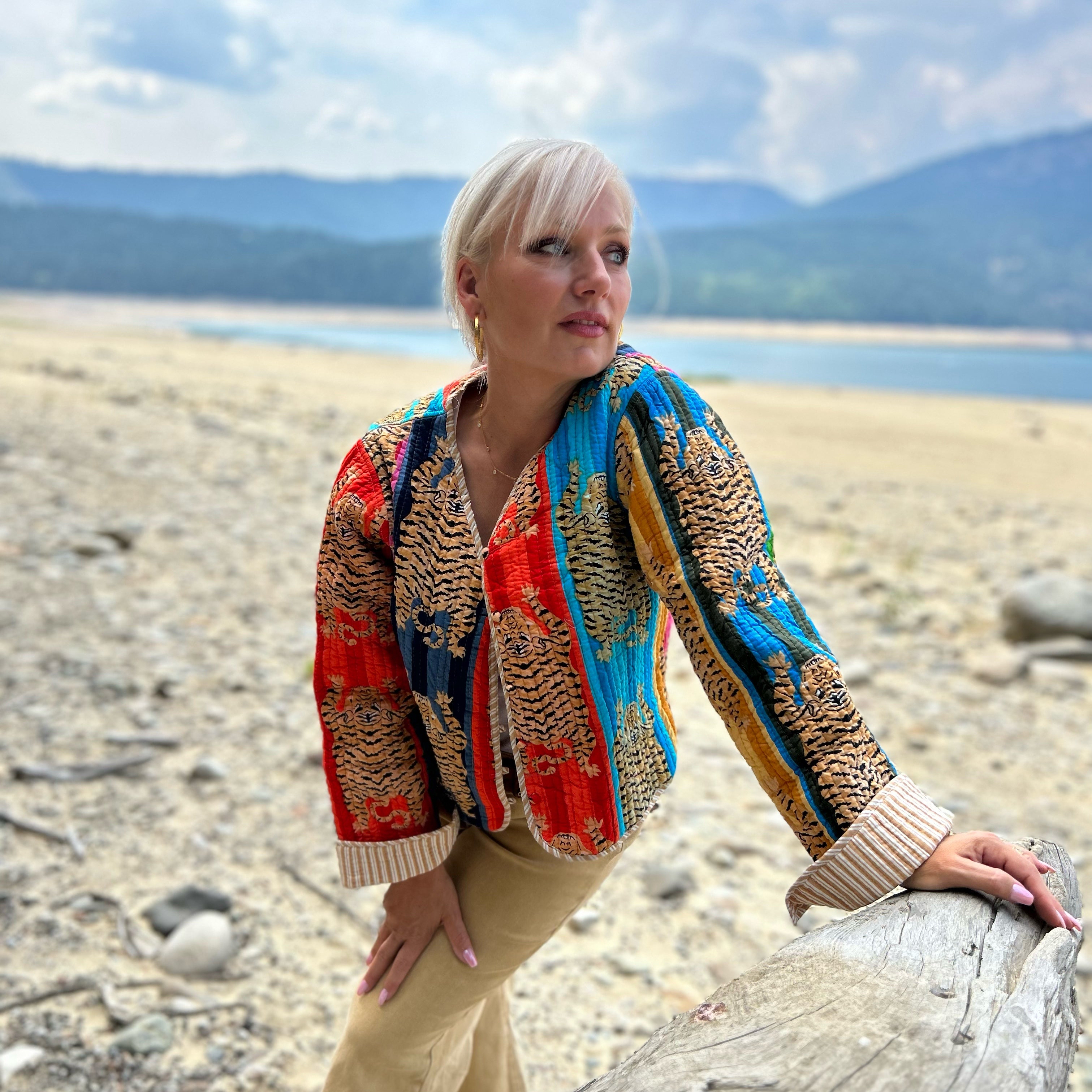 Roar Kantha Quilted Jacket