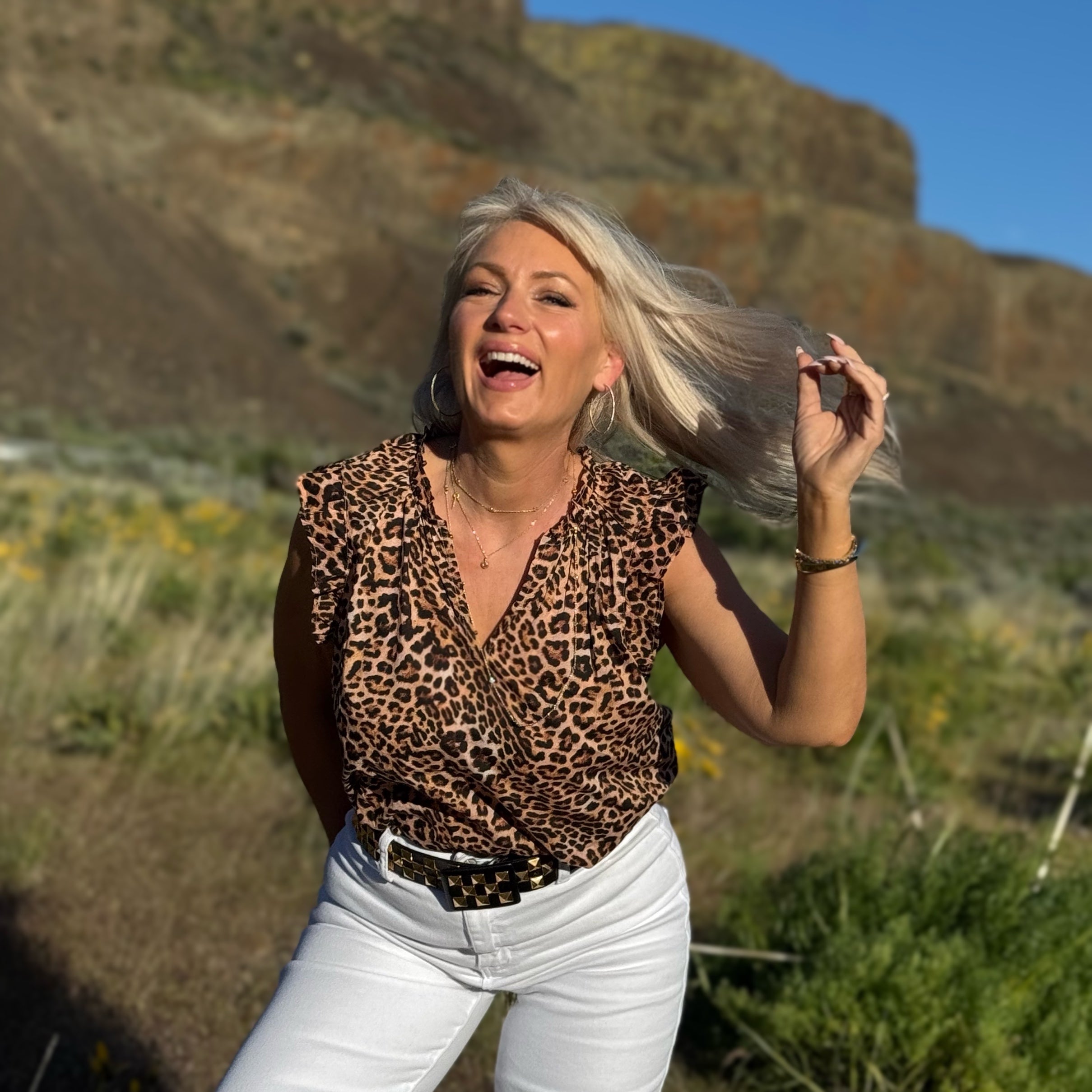 Puja Leopard Top
