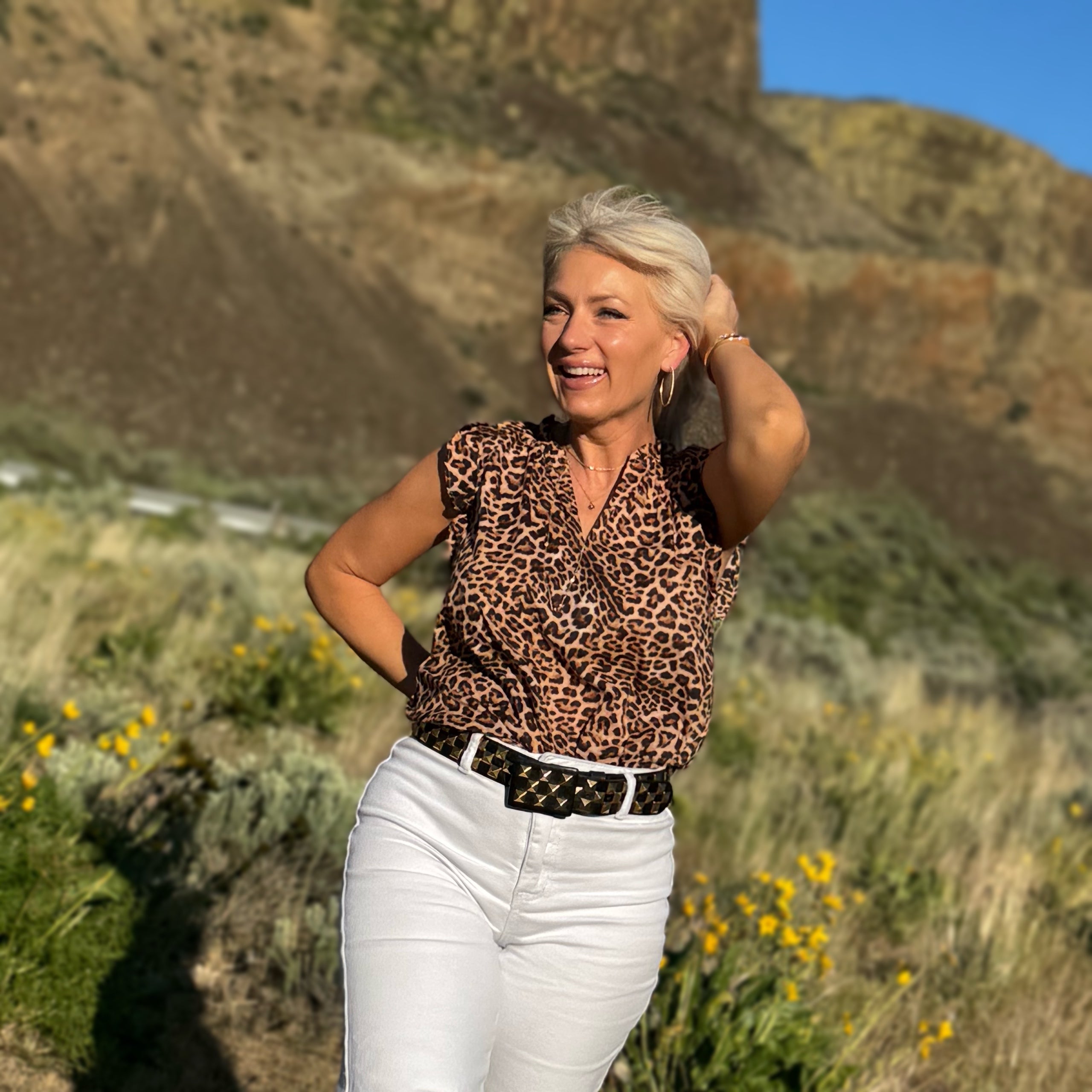 Puja Leopard Top