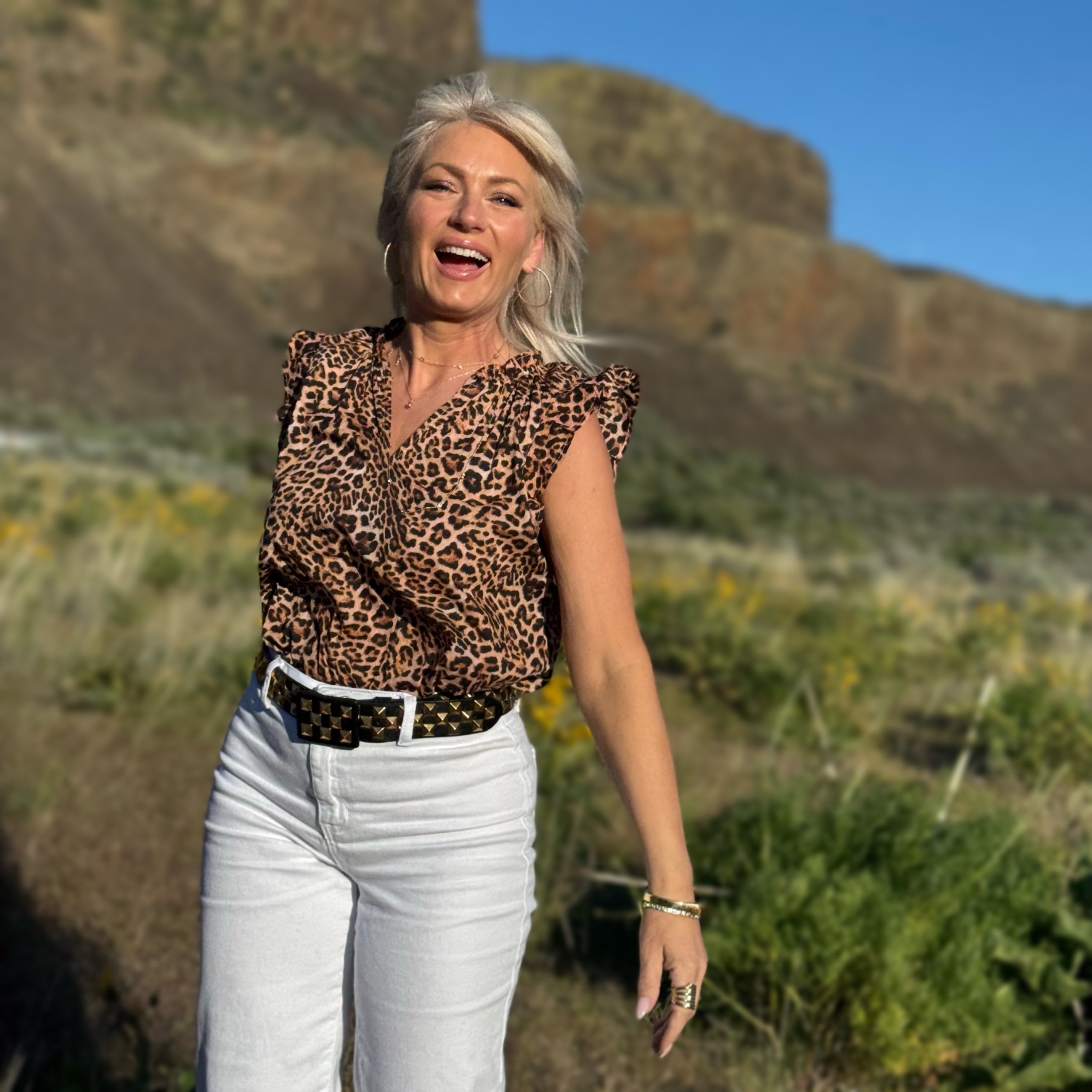 Puja Leopard Top