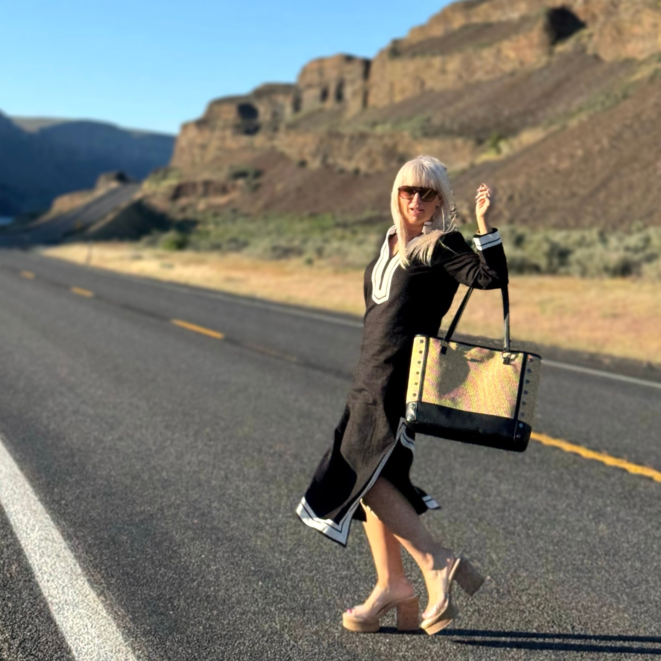 Hammitt ANDERSEN REVIVAL Chaparral Raffia/Gunmetal