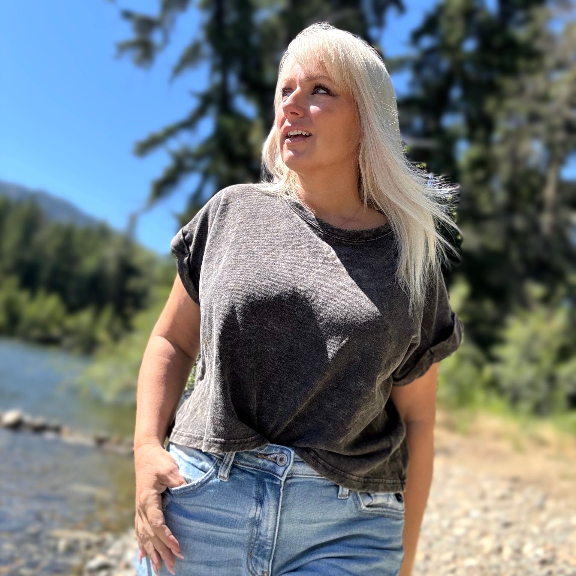 All Day French Terry Crop Top