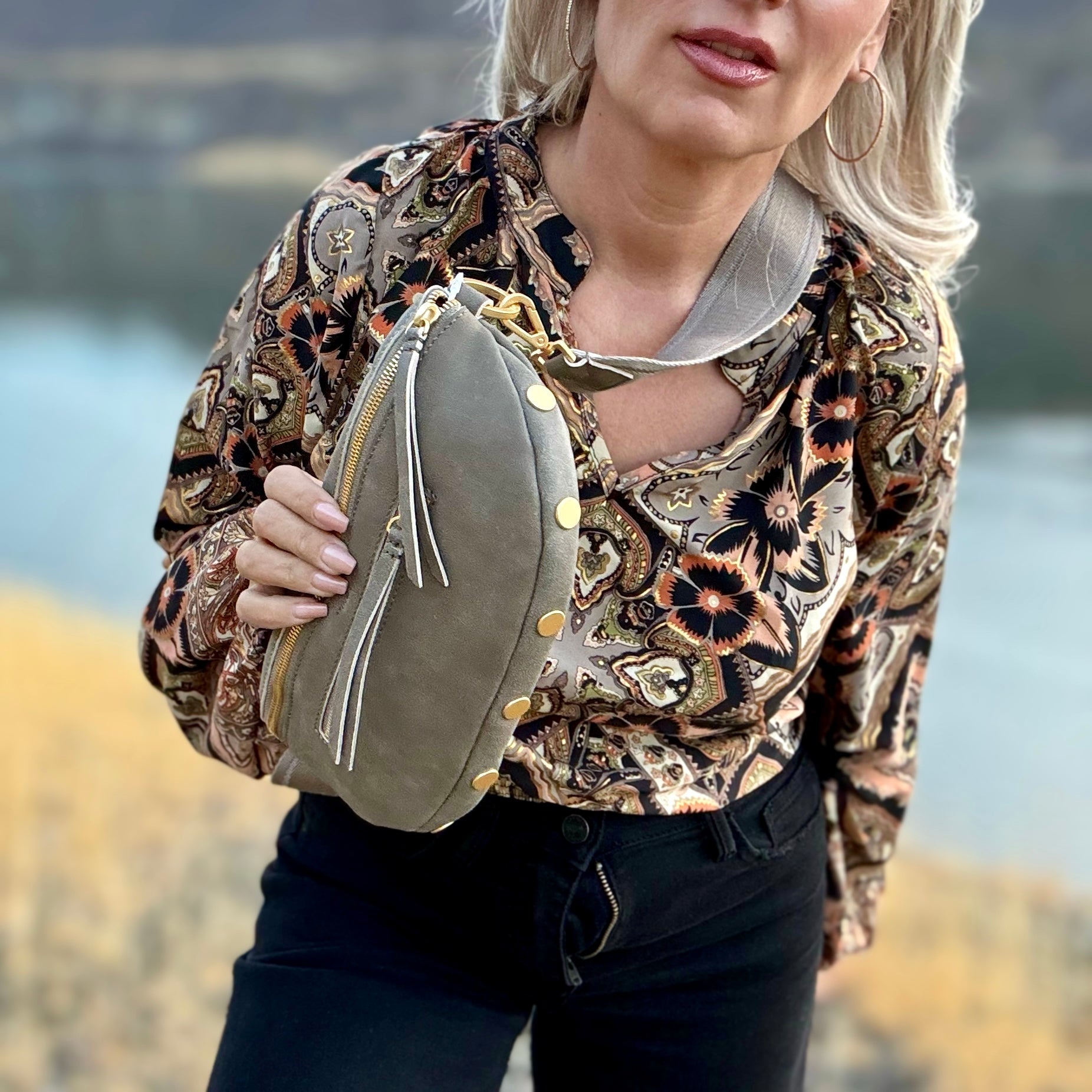 Hammitt Charles Crossbody Medium (Pewter)