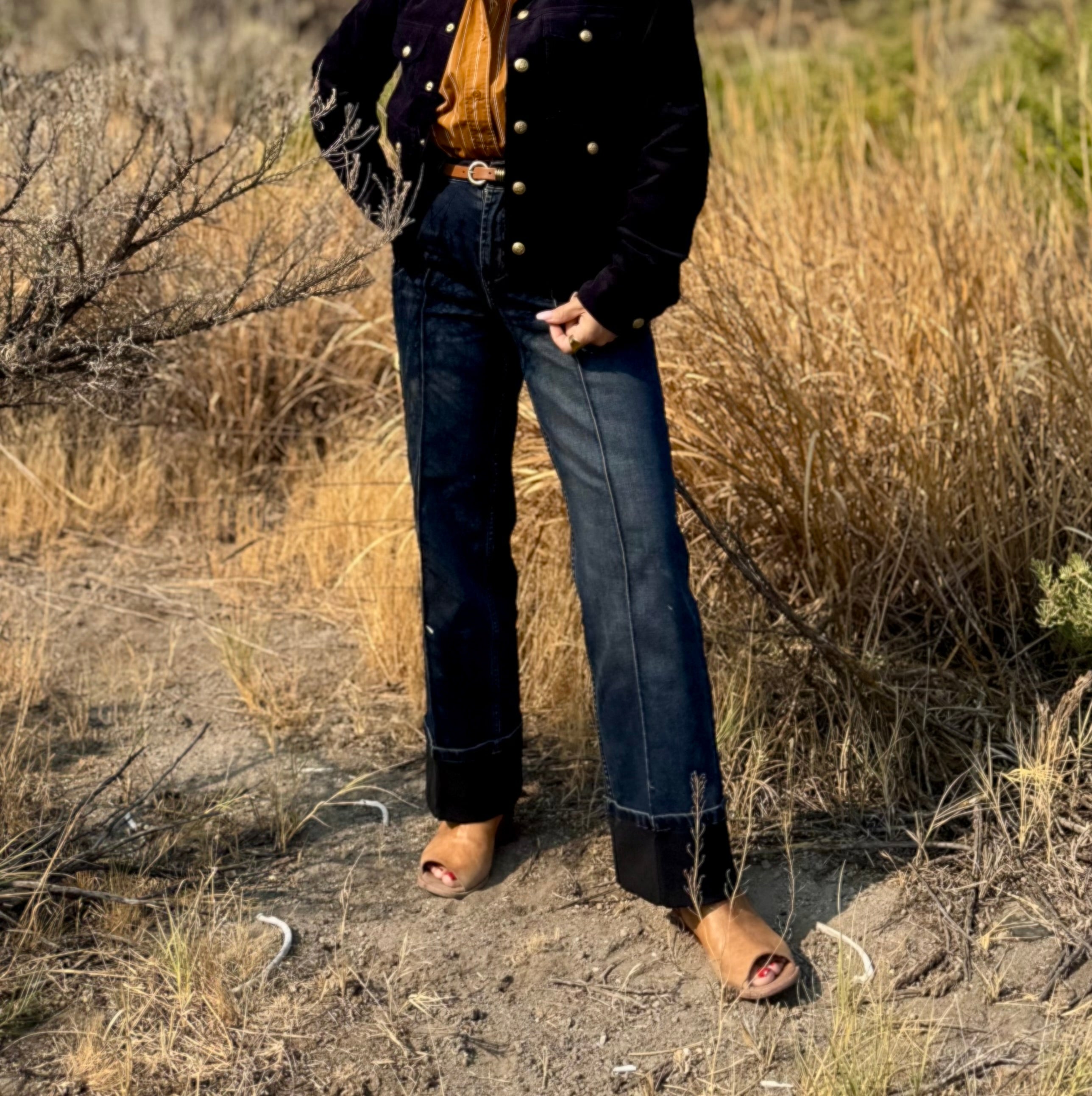 Holly Straight Leg Jeans Dark Wash