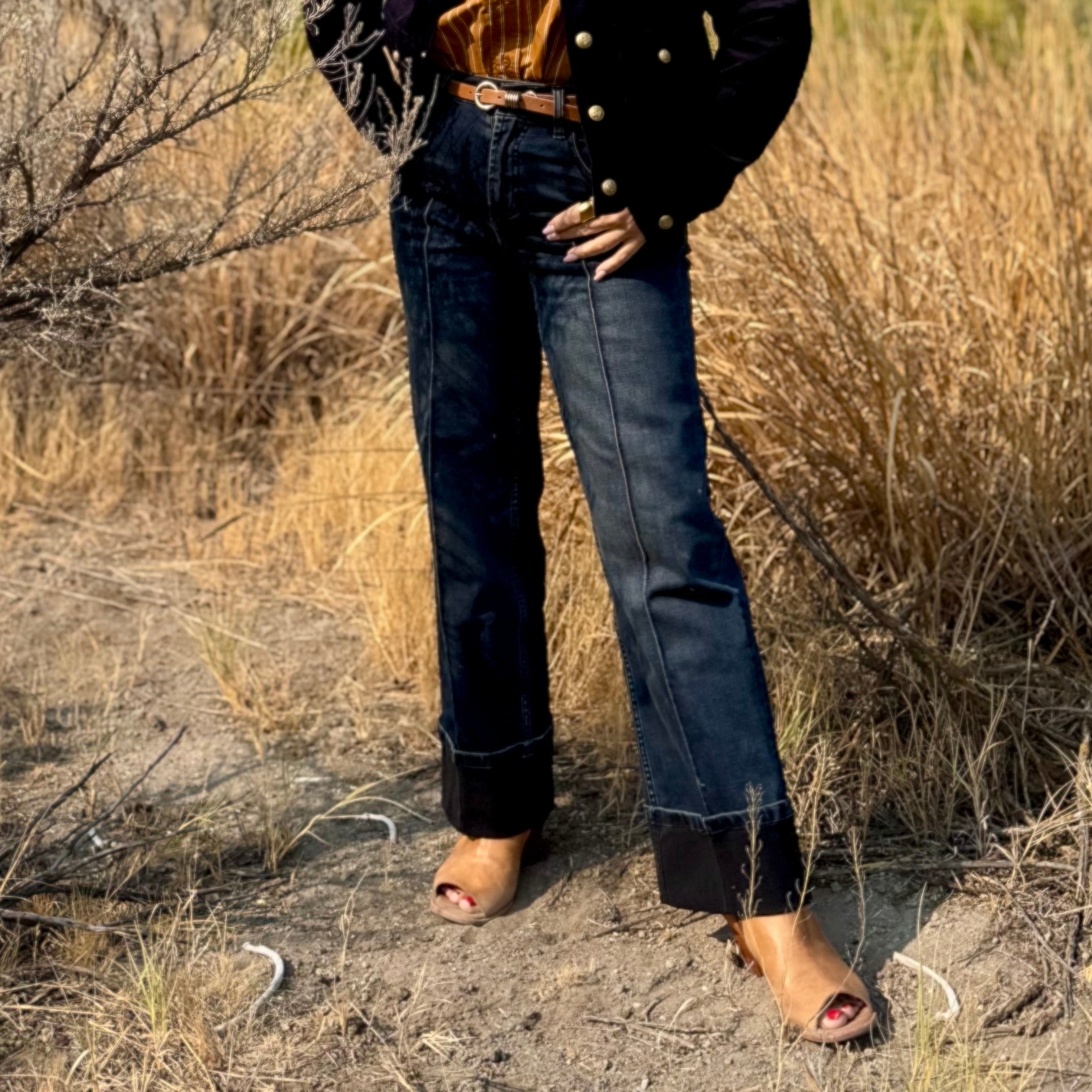 Holly Straight Leg Jeans Dark Wash