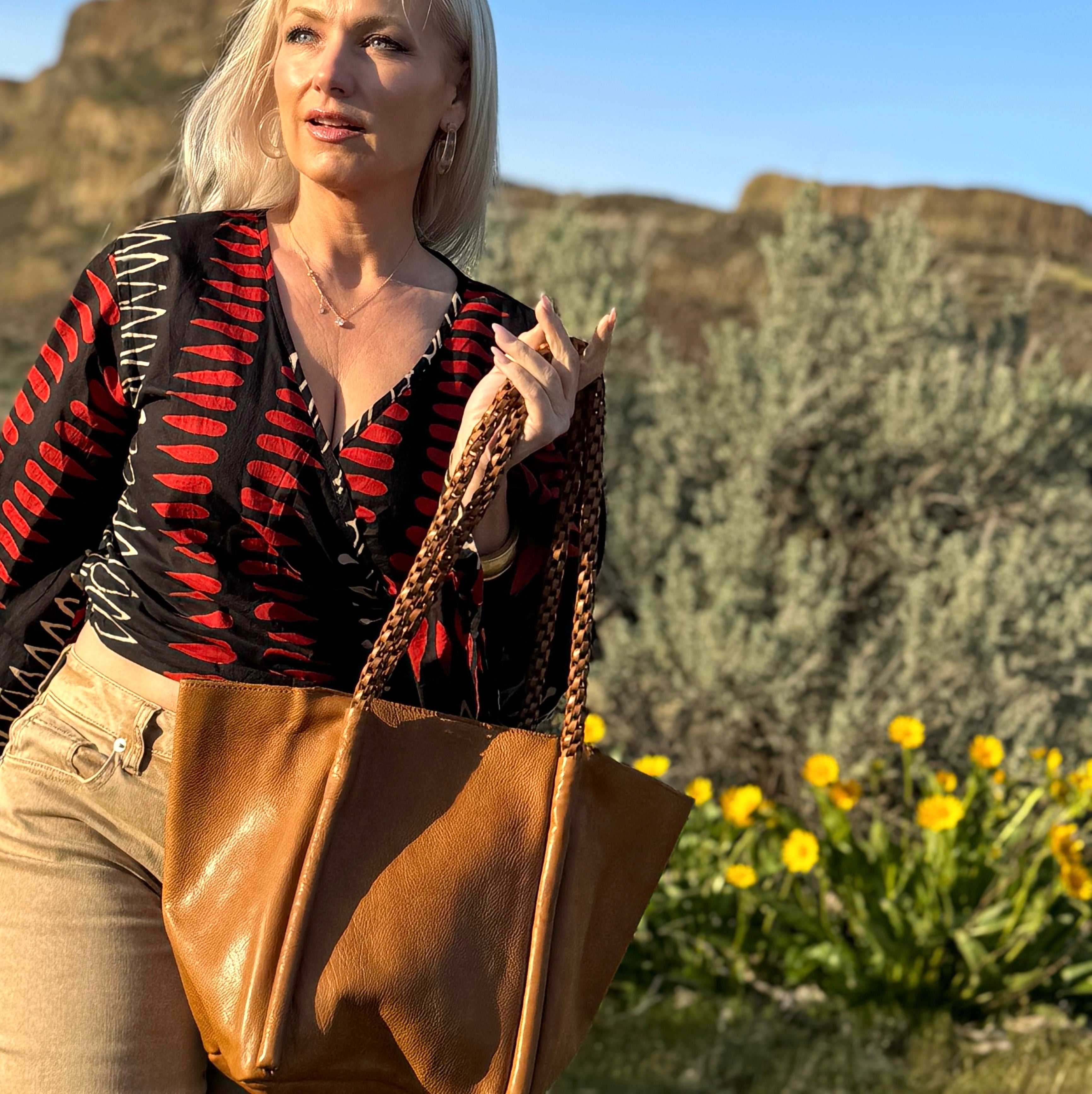 WANDER TOTE Cognac