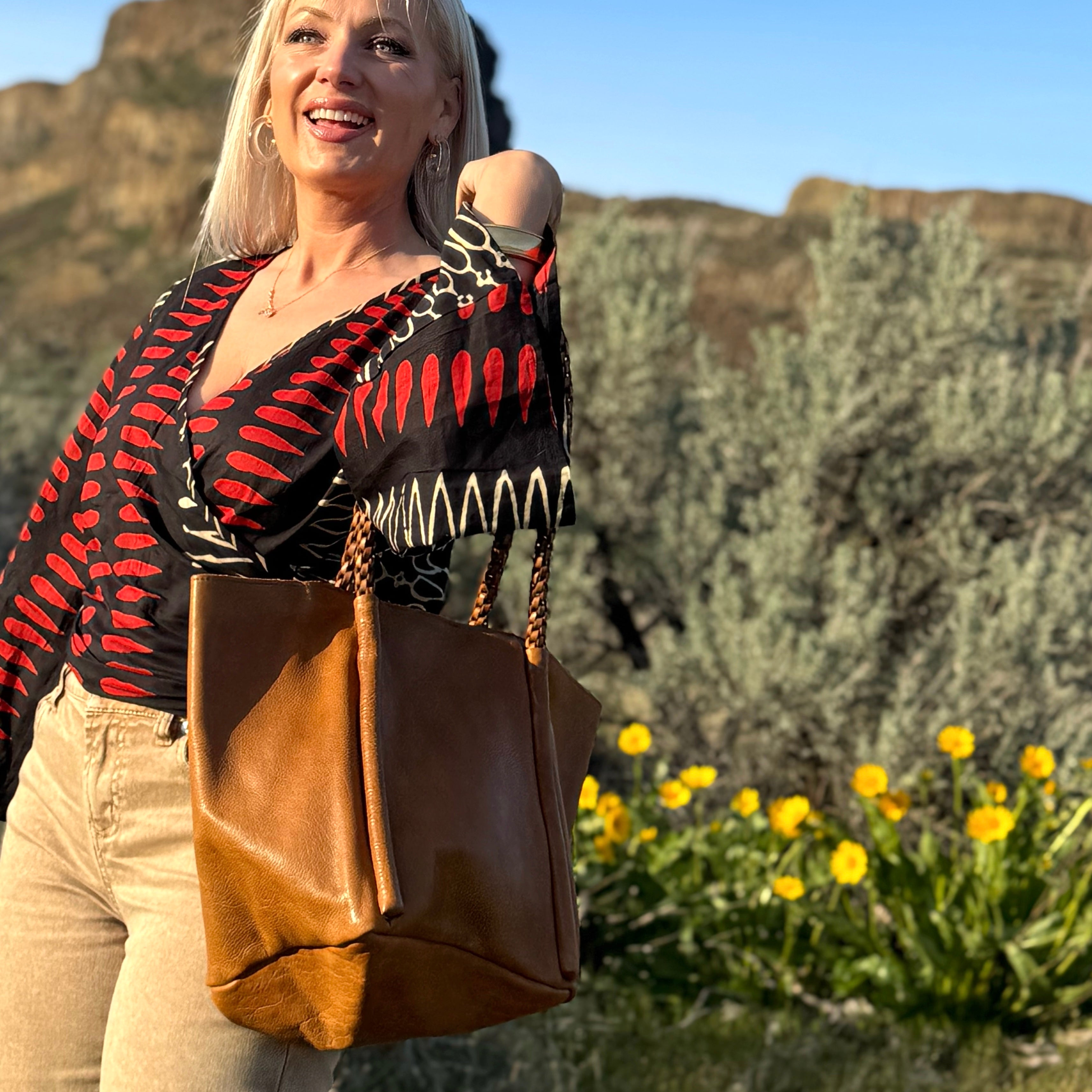 WANDER TOTE Cognac