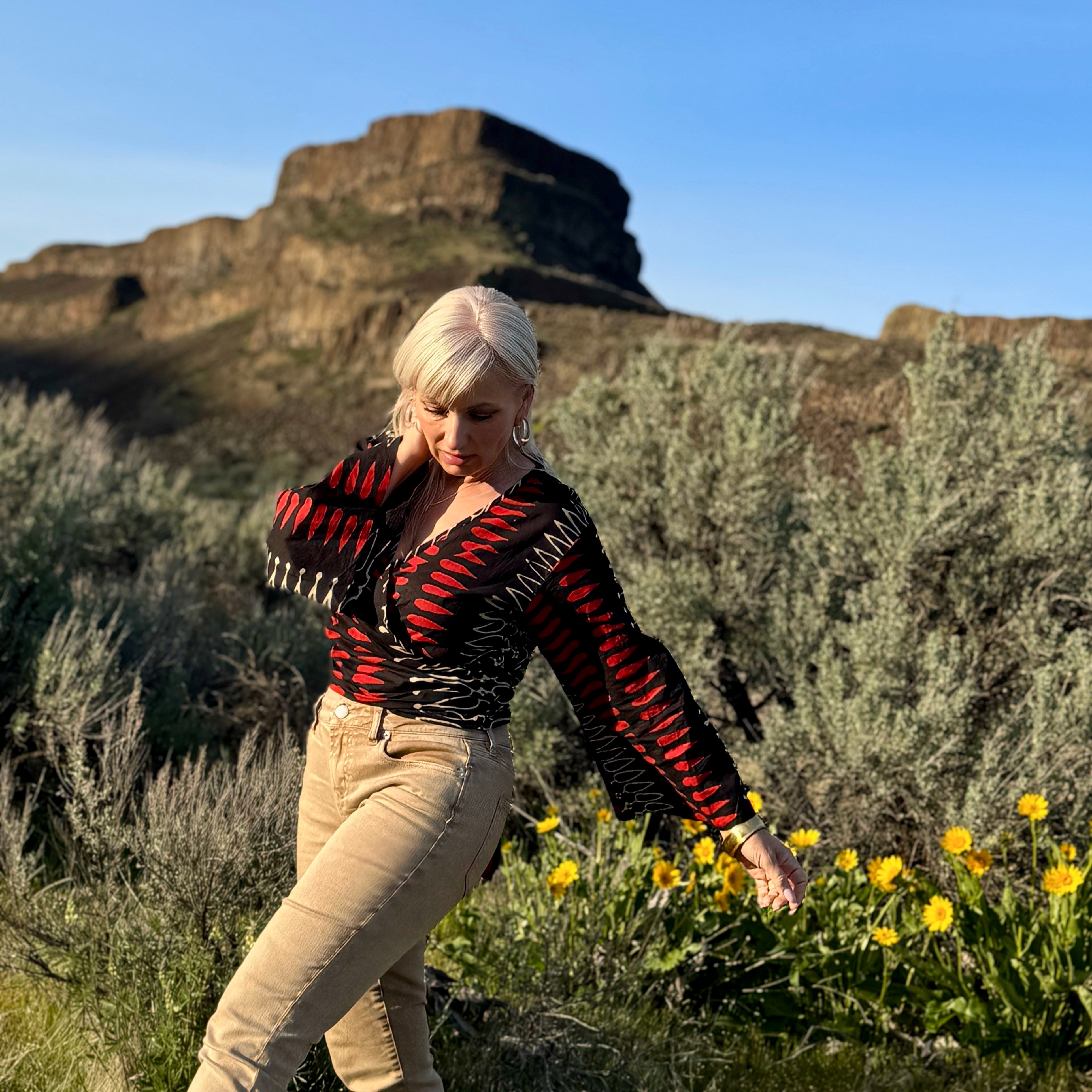 Yindi Wrap Top