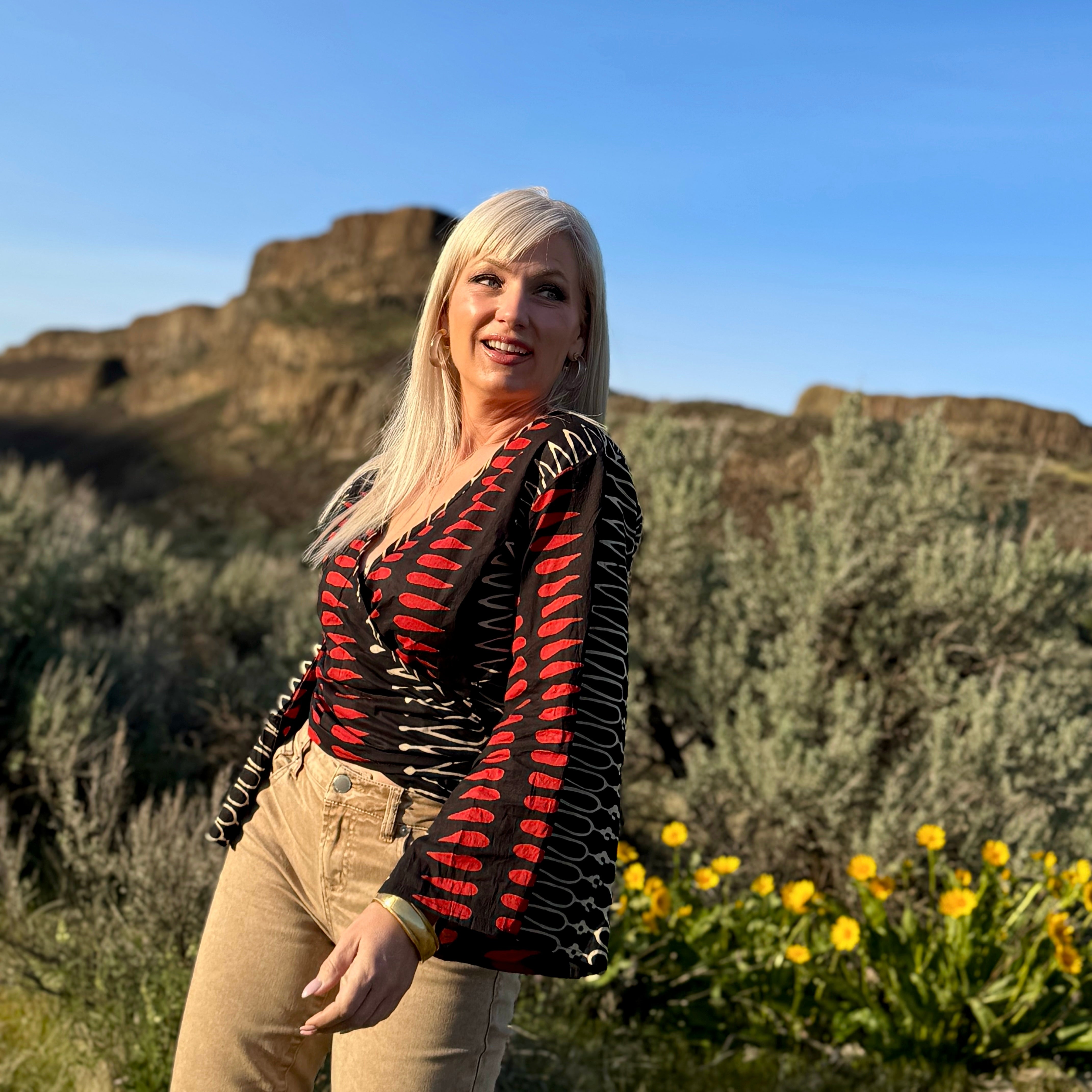 Yindi Wrap Top