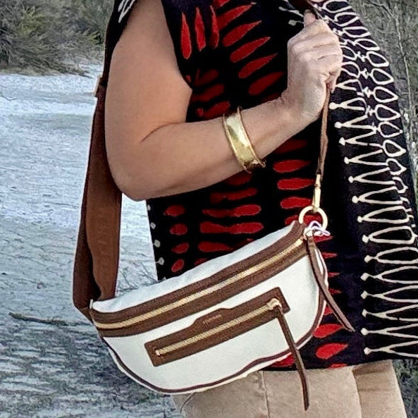 Hammitt Charles Crossbody Medium Courtyard Cream