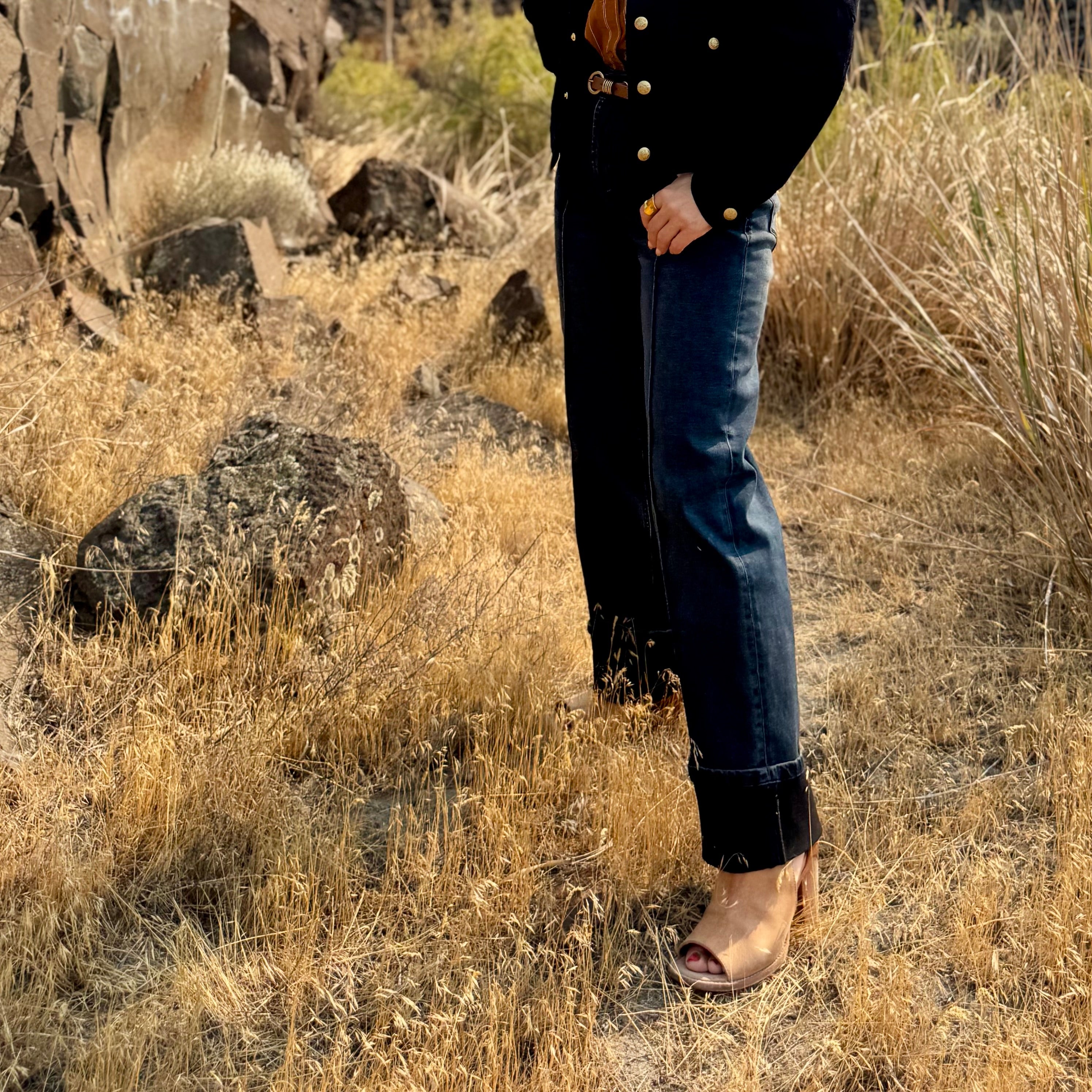 Holly Straight Leg Jeans Dark Wash