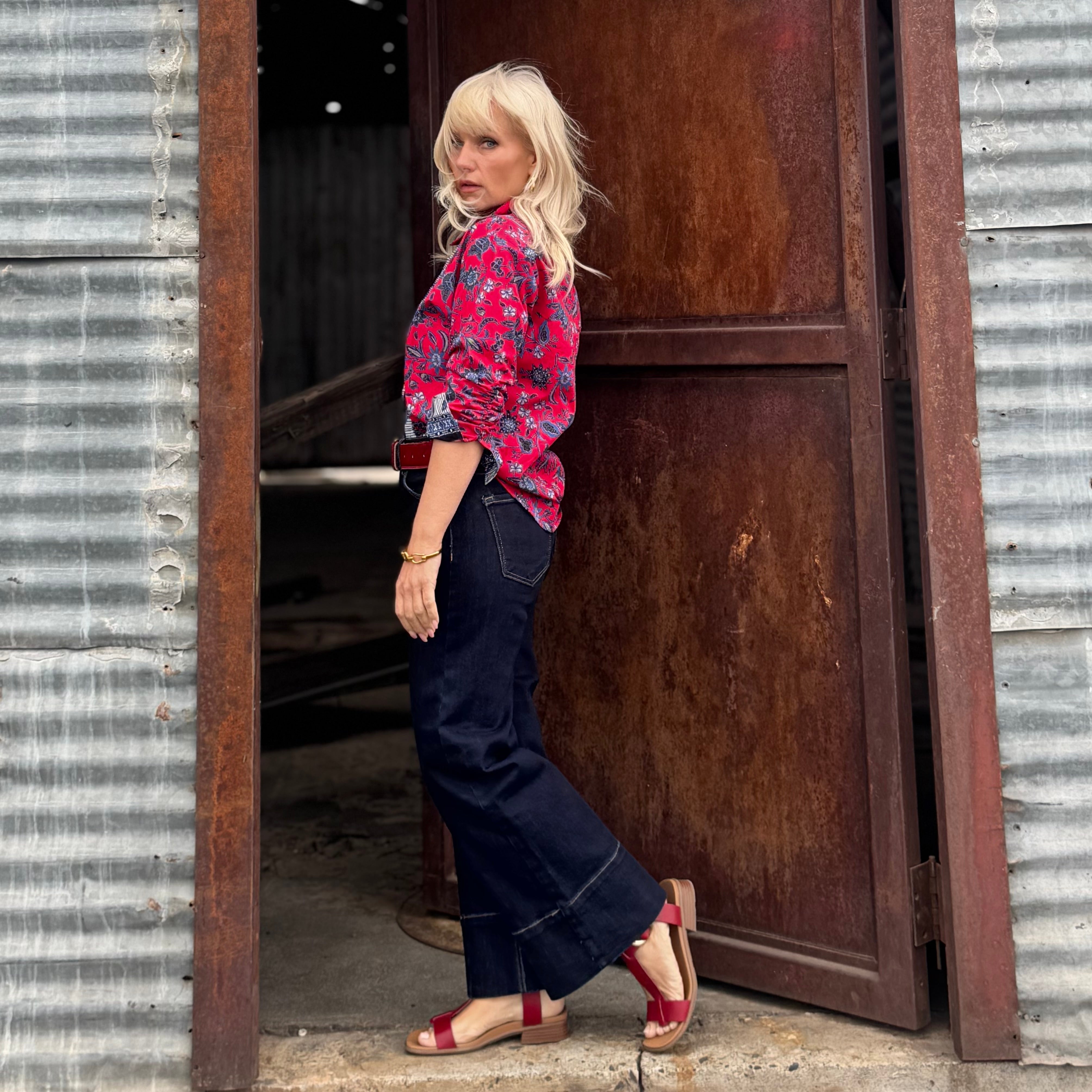 The Redline Sculpt Wide Leg Jean