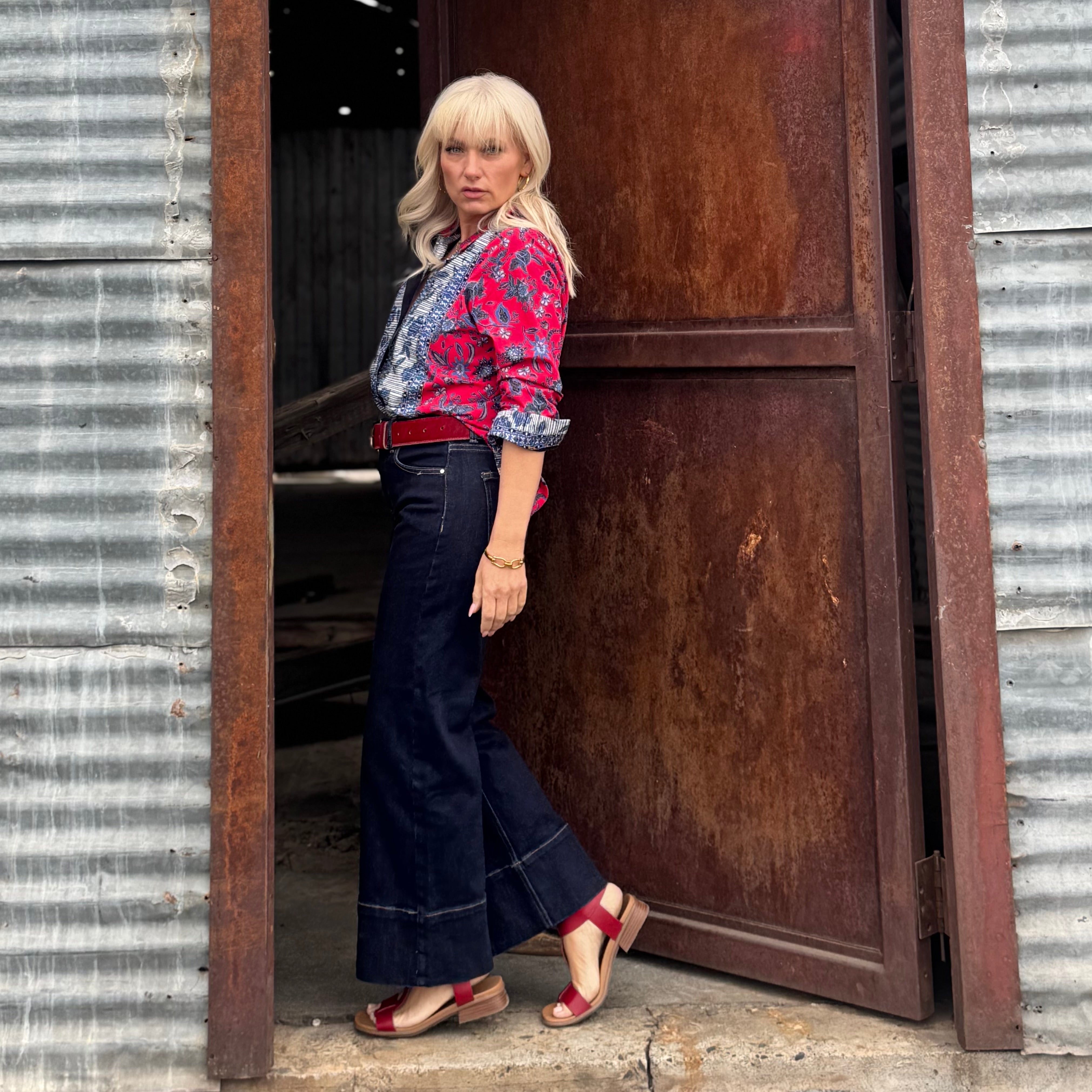The Redline Sculpt Wide Leg Jean